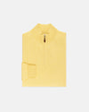 Yellow Cotton-Cashmere Quarter-Zip Sweater