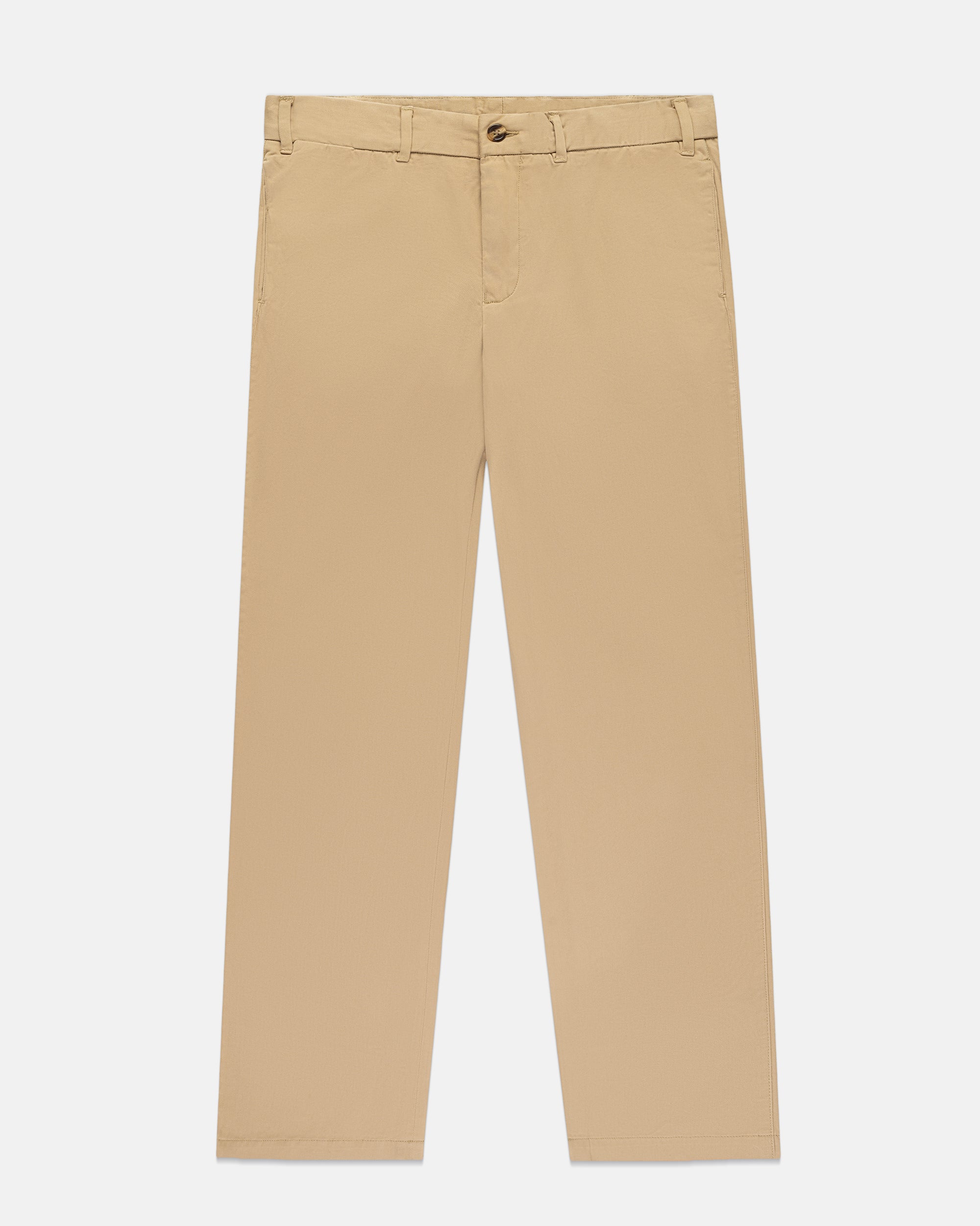 Cotton Chino Cinch-Back Pants - Khaki | J.Press