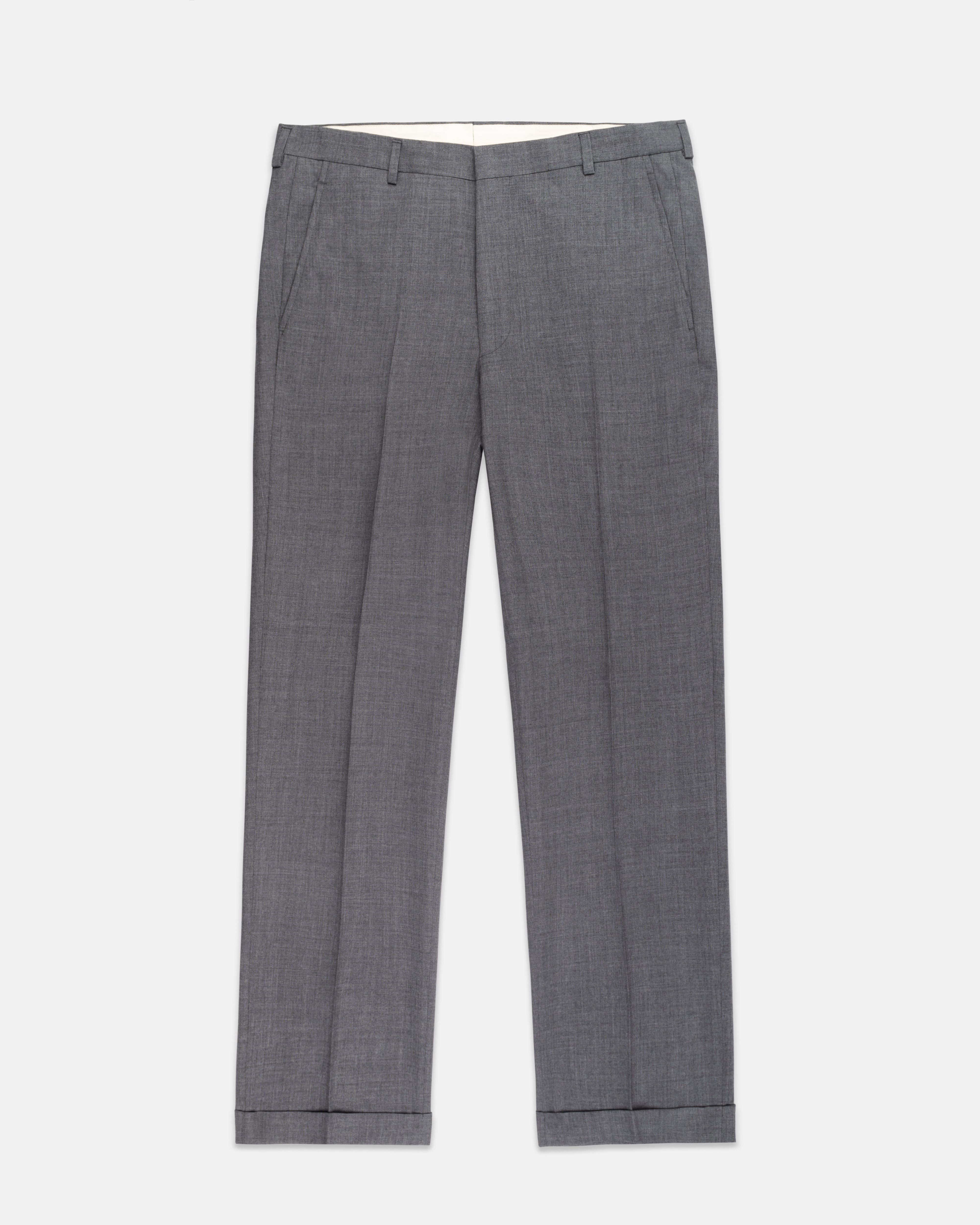 Solid Grey Wool Trouser | Men's Dress Pants | J. Press