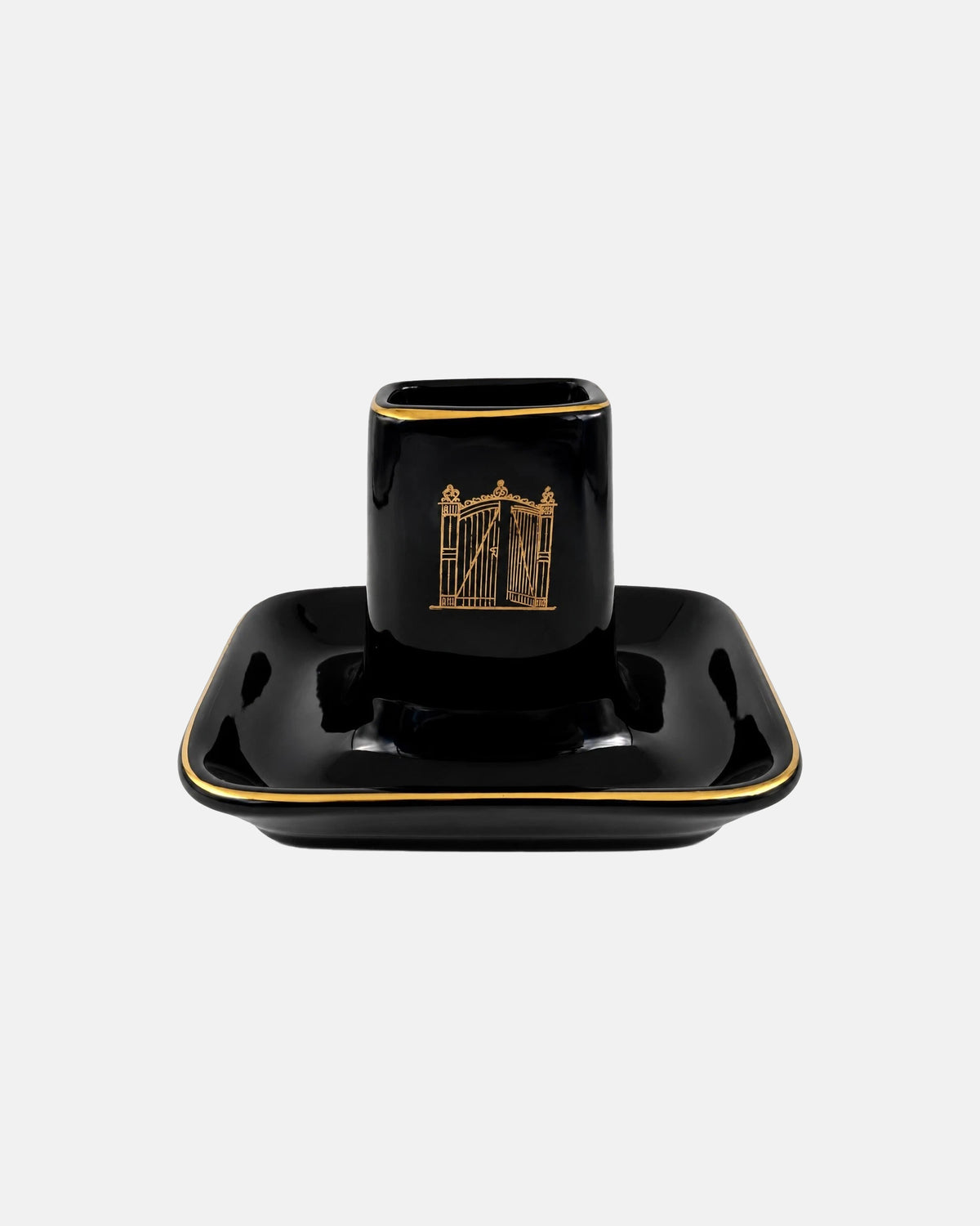 Vintage The 21 Club NYC Restaurant Ashtray Black Matchbook Holder