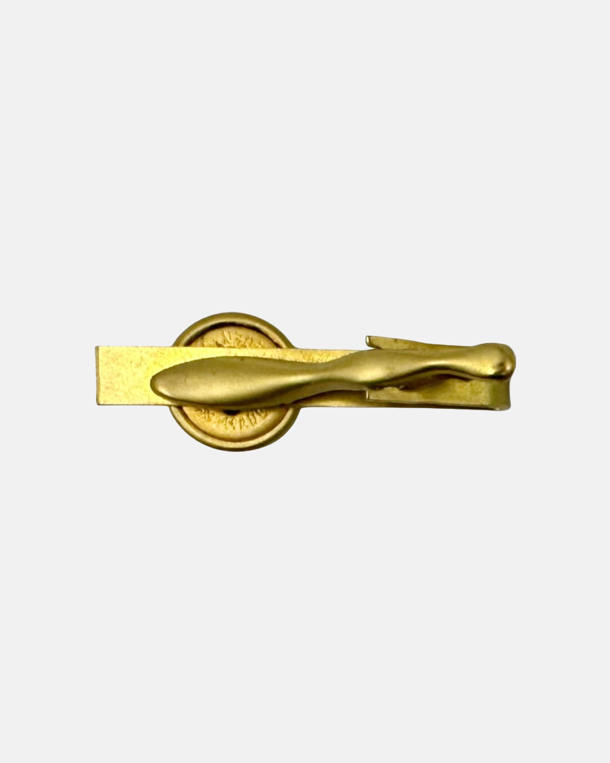 Vintage The 21 Club NYC Restaurant Iron Gate Brass Tie Clip