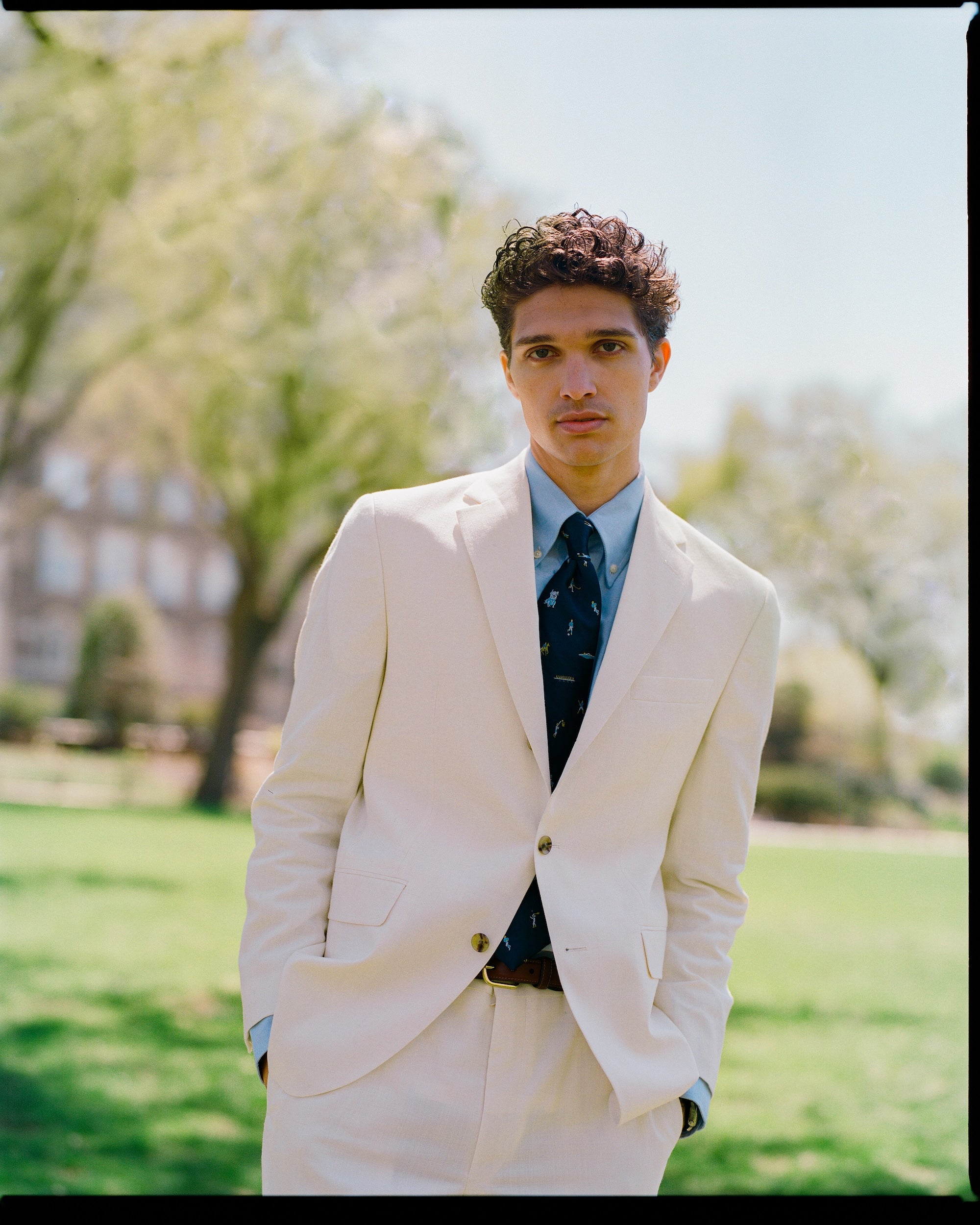 White Crash Linen Sport Coat