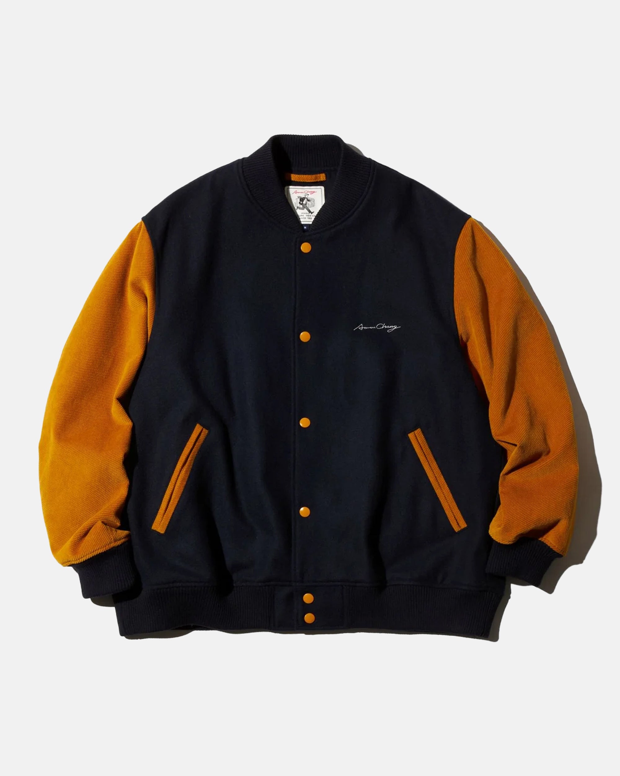 Made-in-Japan Navy Autograph Varsity Jacket