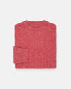 Made-in-Scotland Pink Shaggy Dog Cable Knit Sweater  - Classic Fit