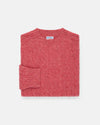 Made-in-Scotland Pink Shaggy Dog Cable Knit Sweater  - Classic Fit