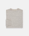 Made-in-Scotland Women's Light Grey Shaggy Dog Sweater