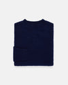 Made-in-Scotland Women's Navy Shaggy Dog Sweater