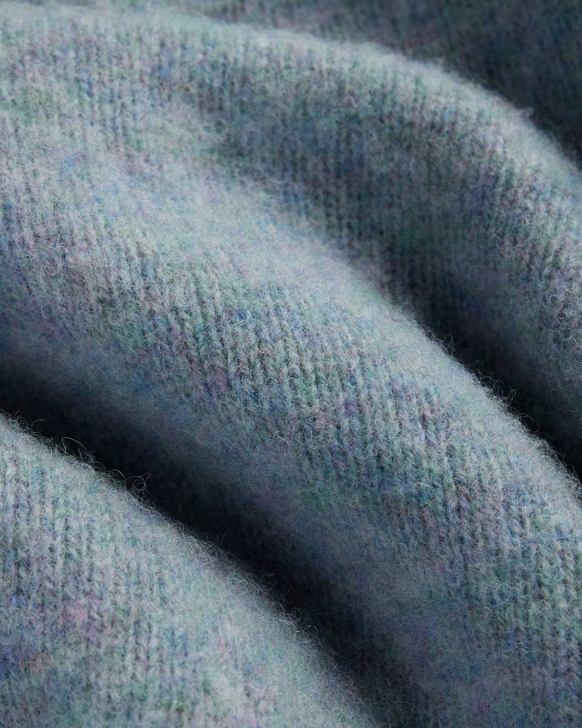 Made-in-Scotland Women's Light Blue Shaggy Dog Sweater