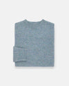 Made-in-Scotland Women's Light Blue Shaggy Dog Sweater