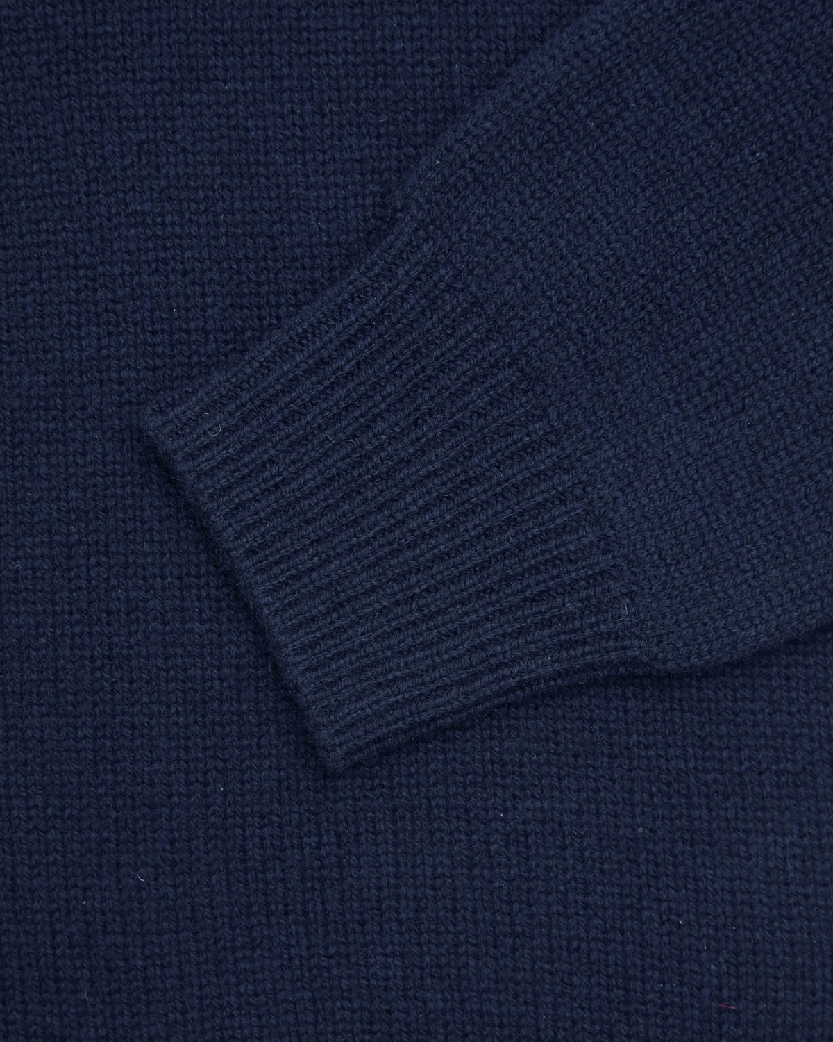 Navy Lambswool Cardigan Sweater