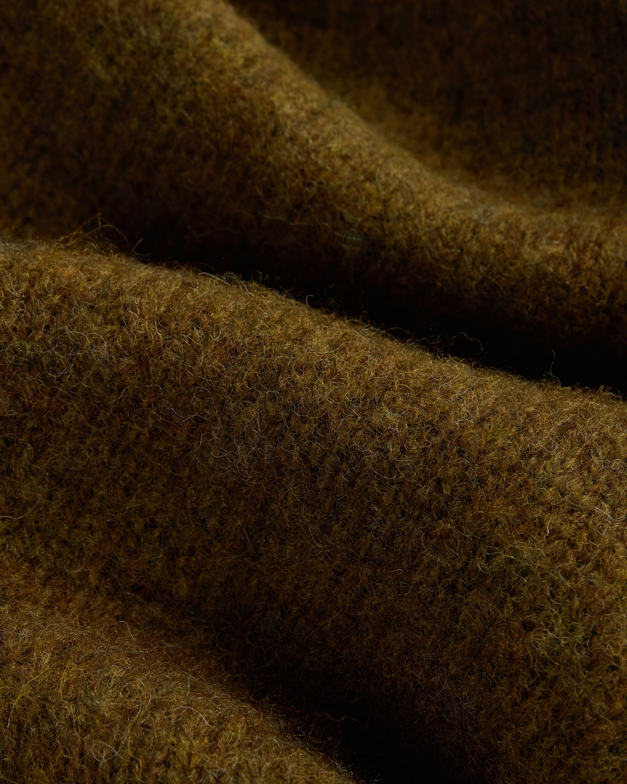 Made-in-Scotland Light Olive Shaggy Dog Polo - Classic Fit