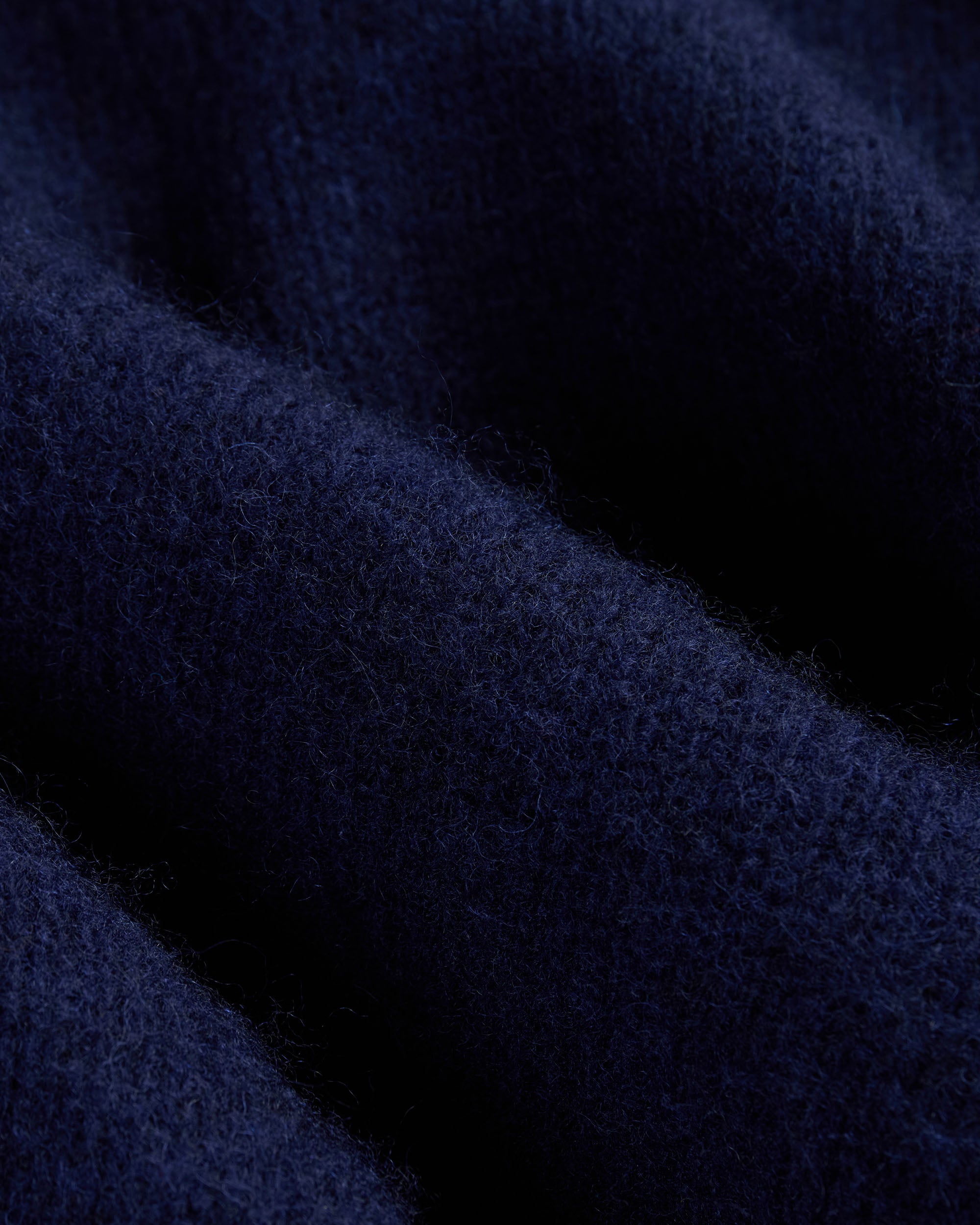 Made-in-Scotland Navy Shaggy Dog Polo - Classic Fit