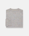 Made-in-Scotland Cotton Candy Donegal Crew Neck Sweater