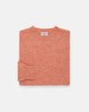 Made-in-Scotland Pink & Orange Mix Shaggy Dog Sweater  - Trim Fit