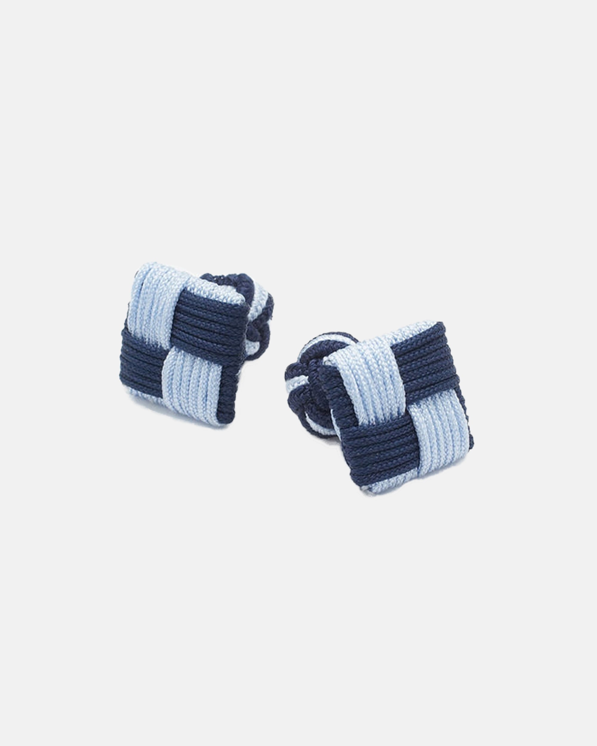 Navy & Sky Combo Knot Cufflinks