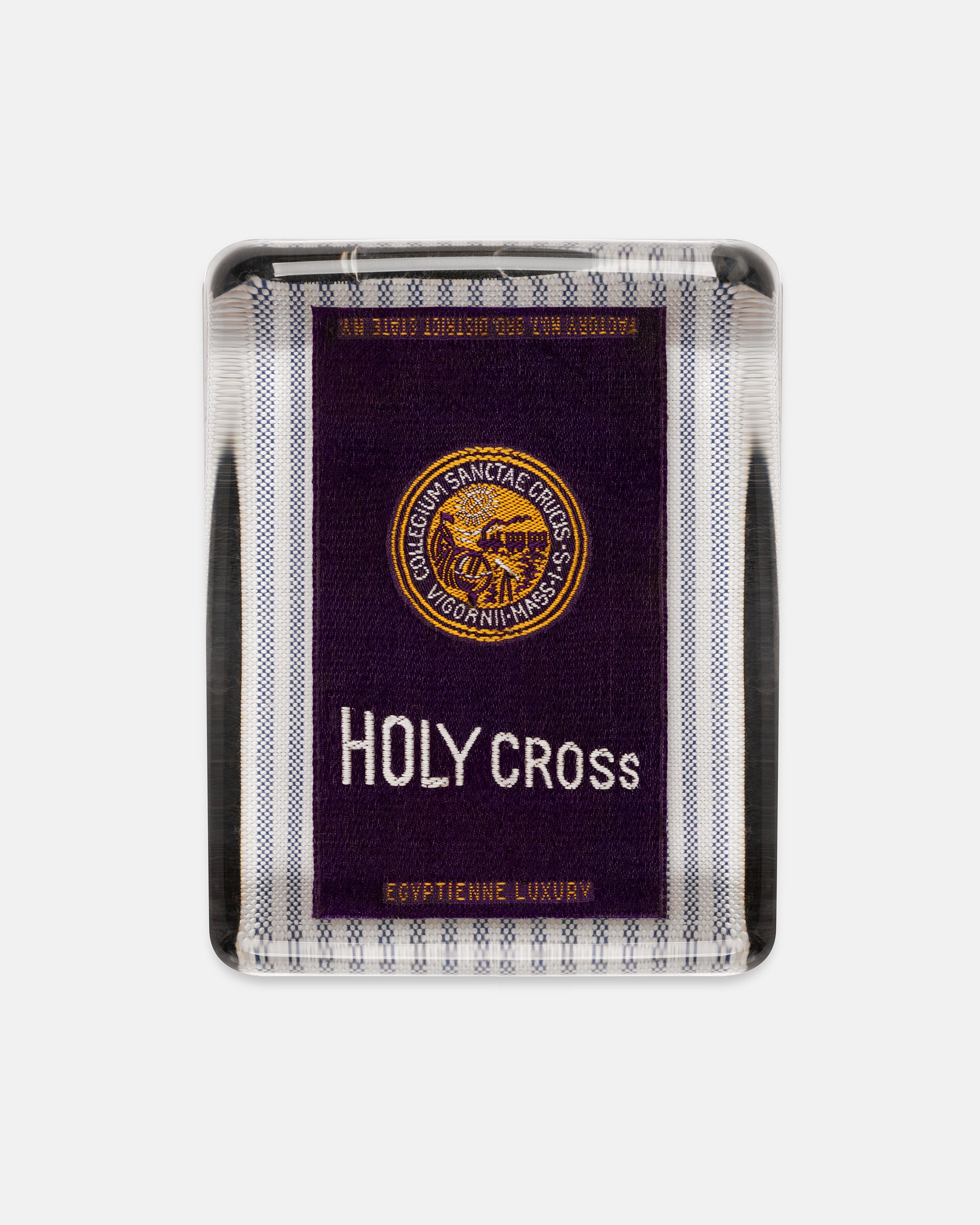 College Of The Holy Cross Silk Paperweight
