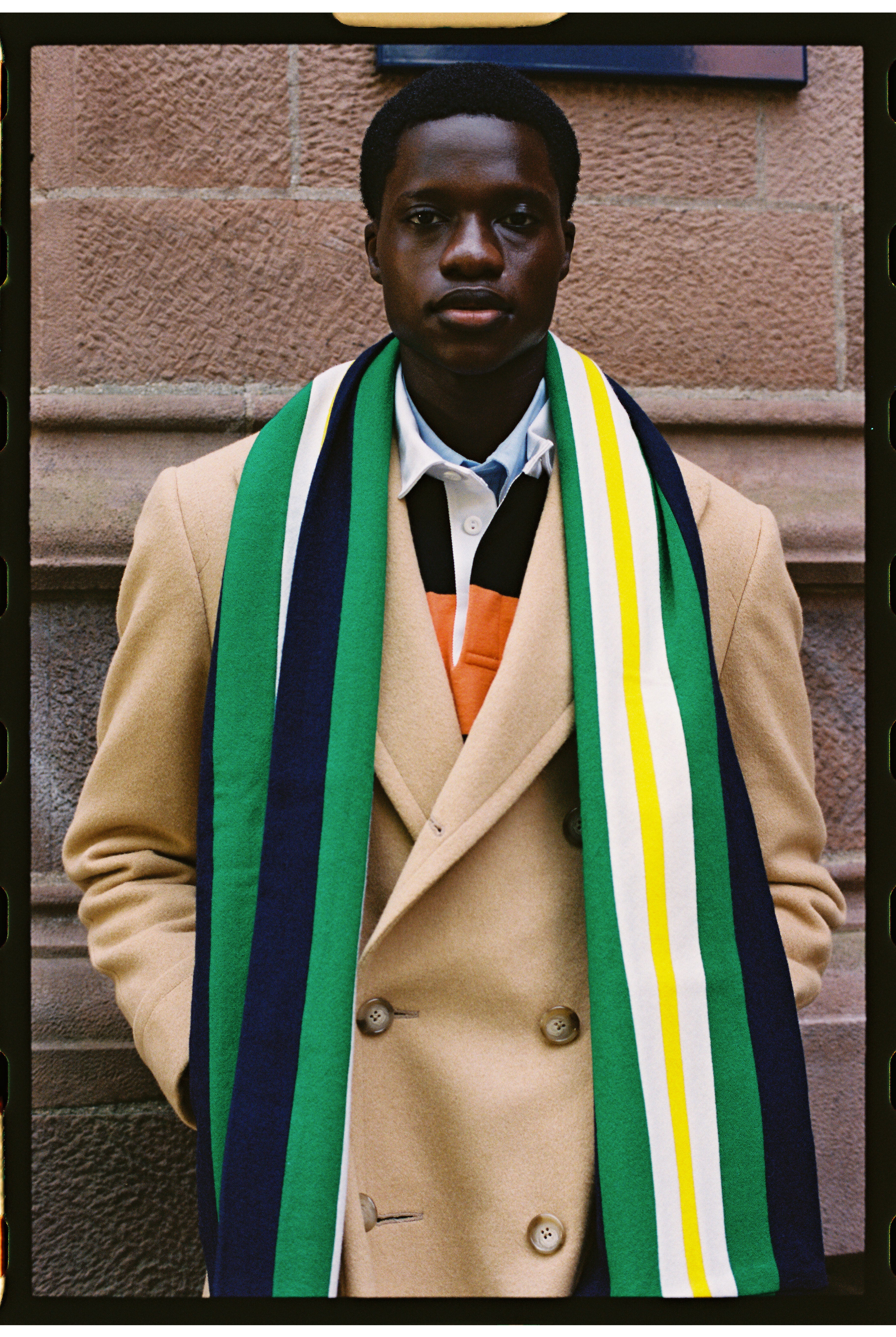 Camel Double Breasted Polo Coat | Men's Coats and Outerwear - J. Press