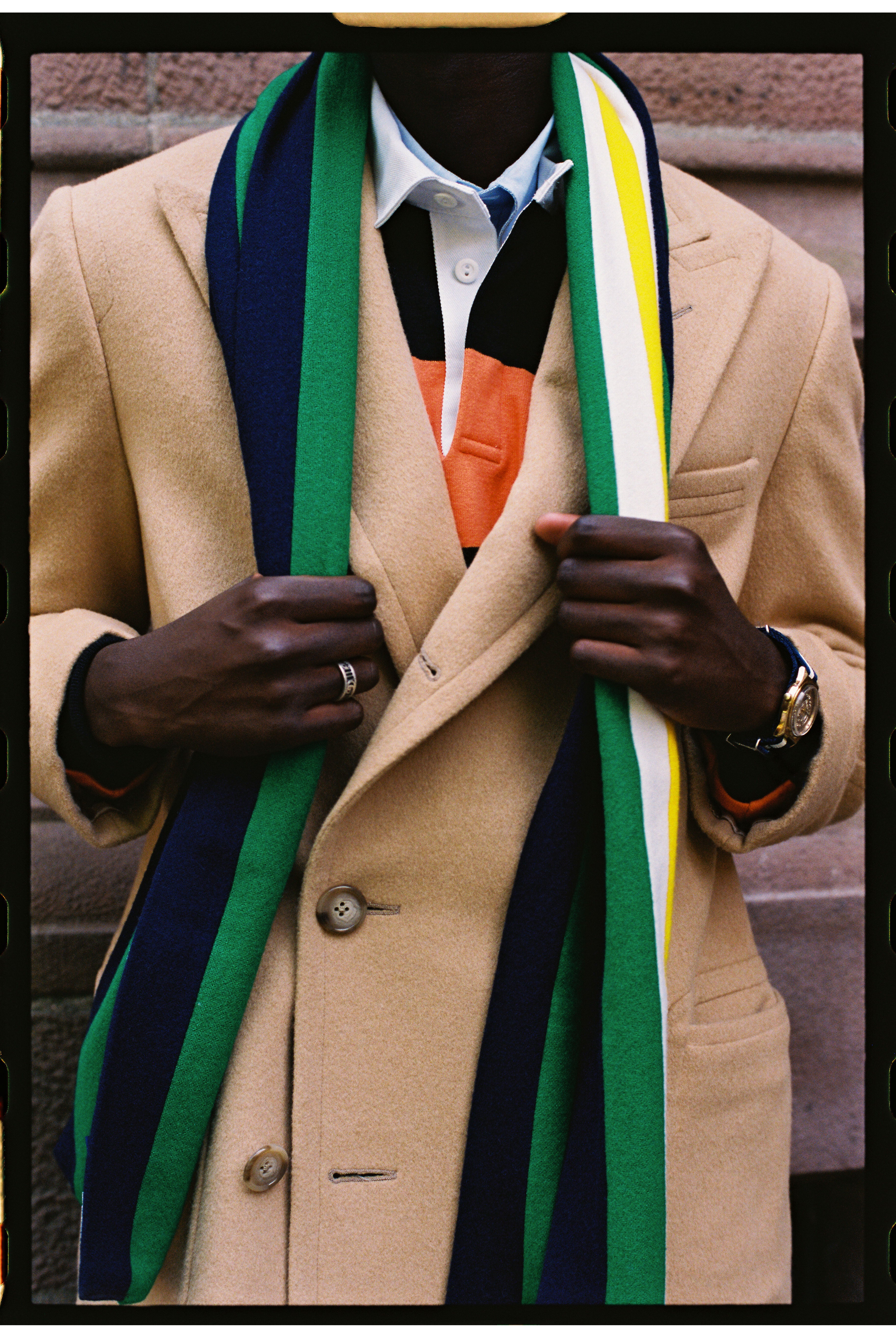 Camel Double Breasted Polo Coat | Men's Coats and Outerwear - J. Press