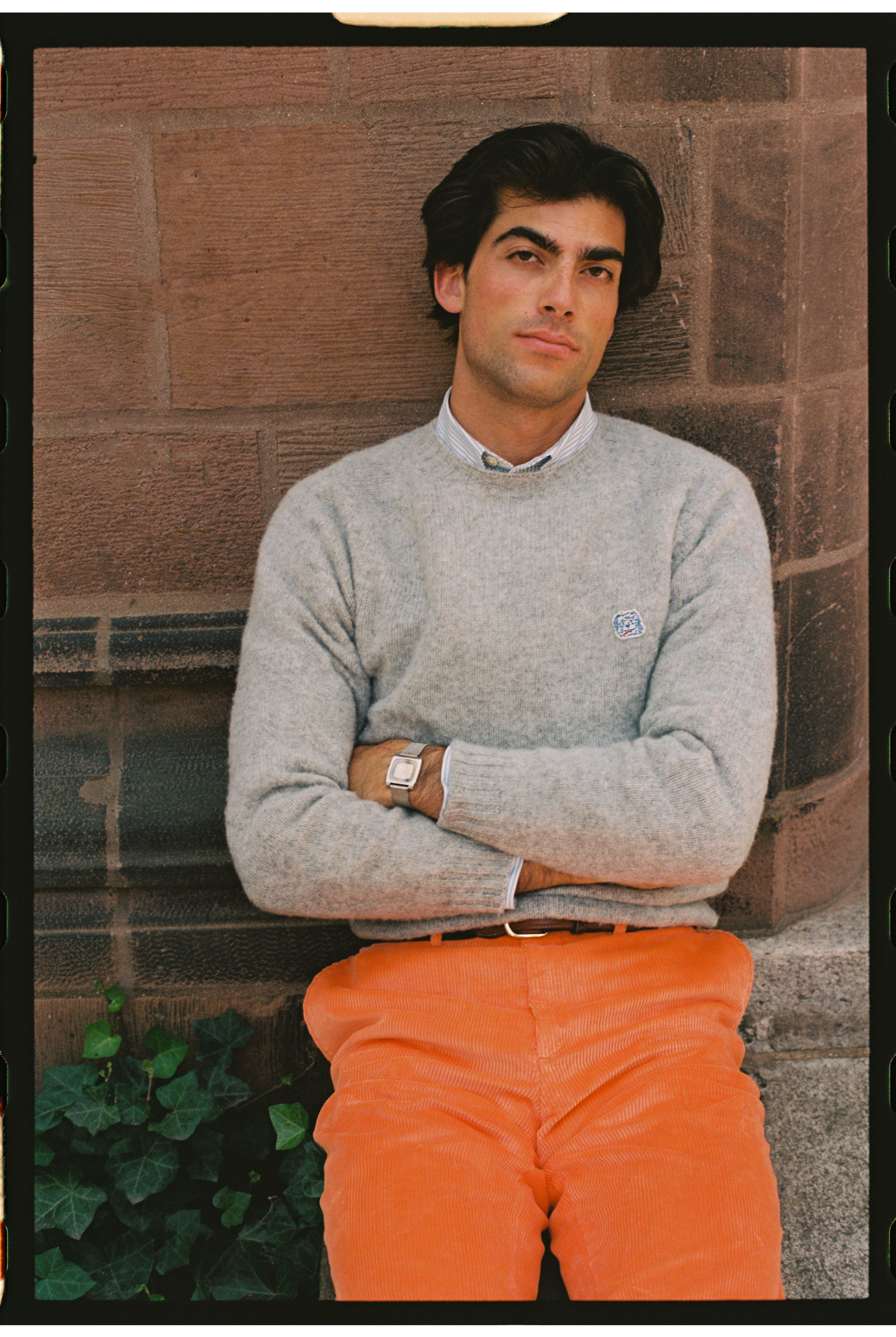 Made-in-USA Orange Wide Wale Corduroy Pant