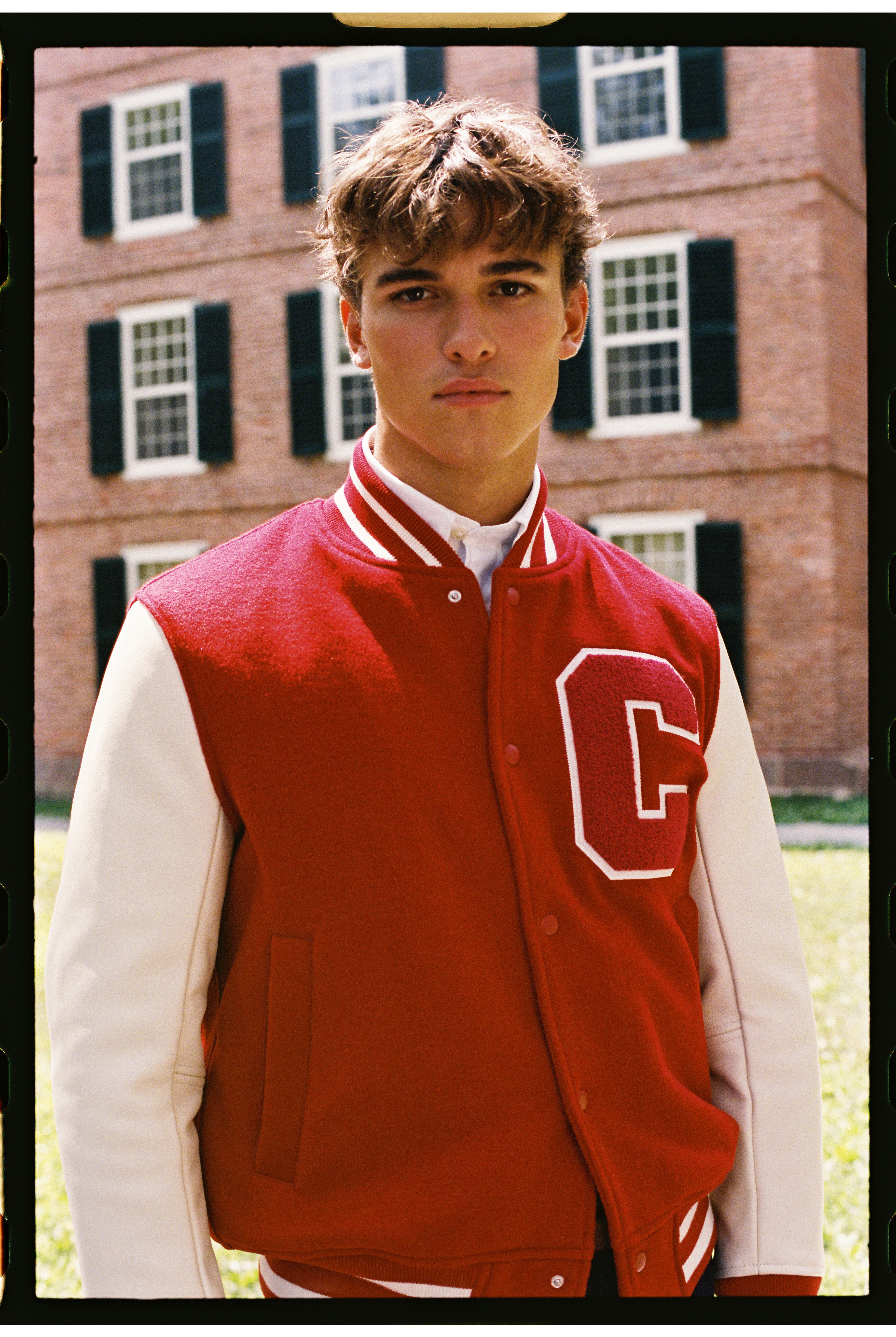 Cornell Varsity Jacket - Red | J. Press