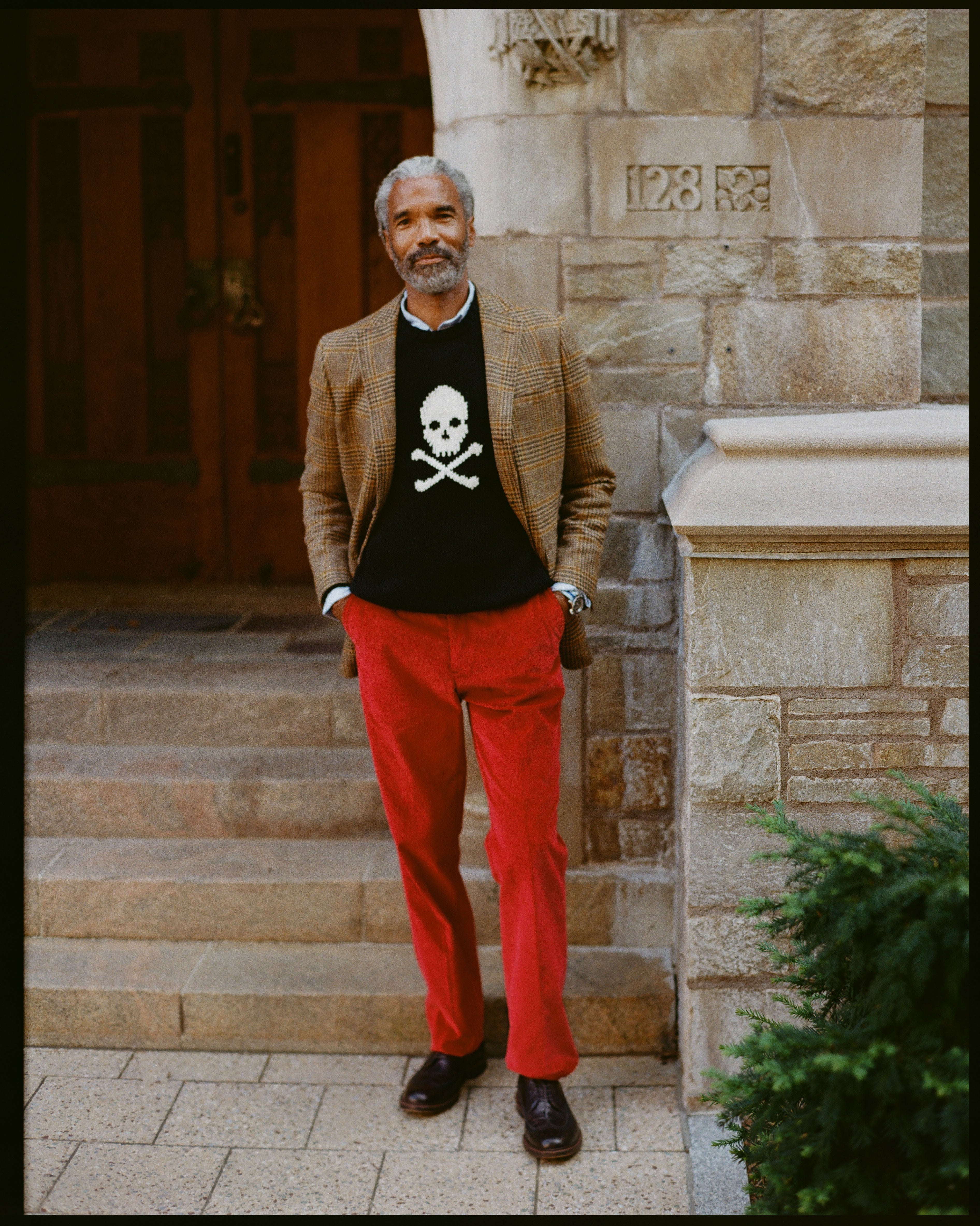 Made-in-USA Red Wide Wale British Corduroy Pant