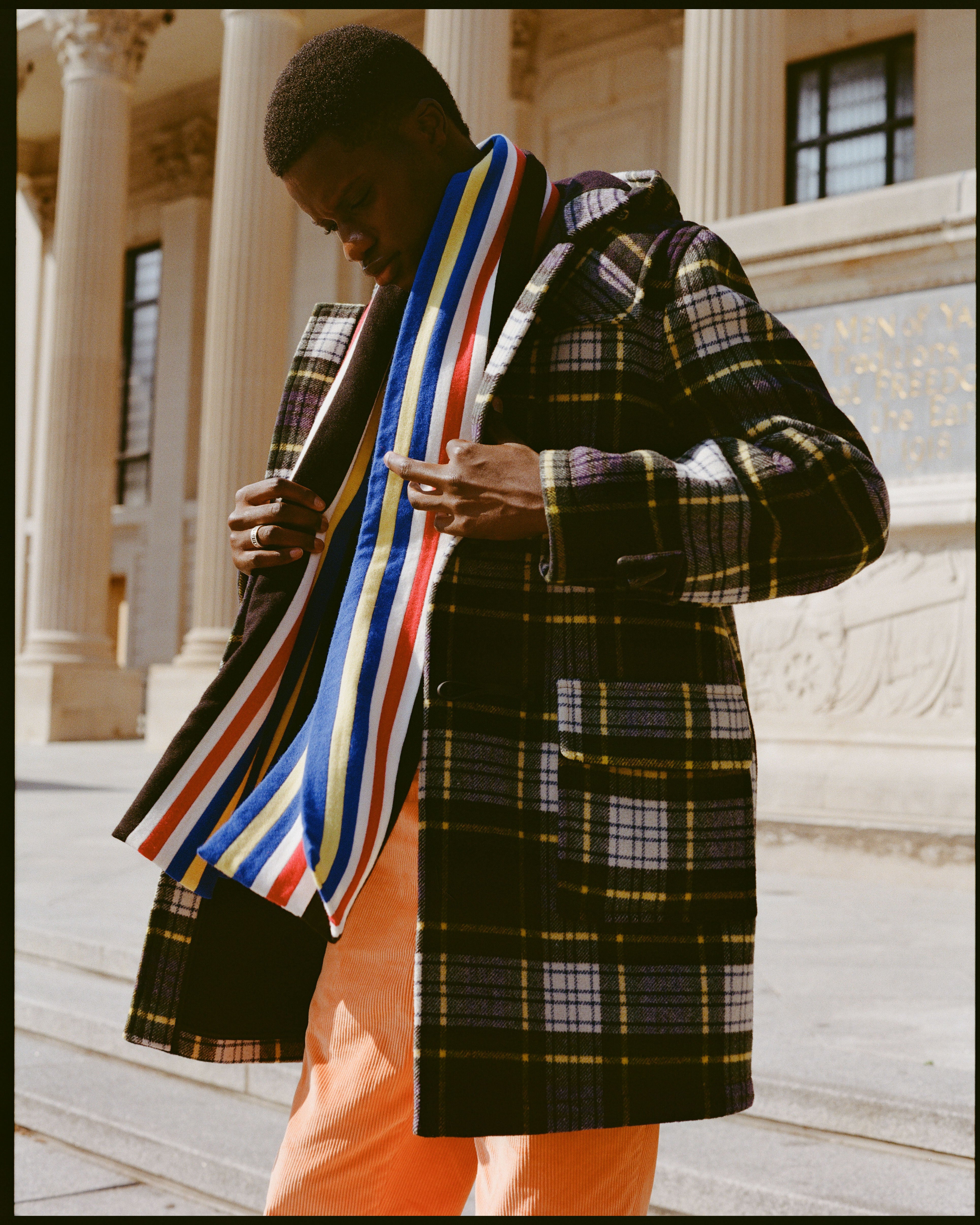 Morris Duffle Coat - Dress Gordon with Navy | J. Press