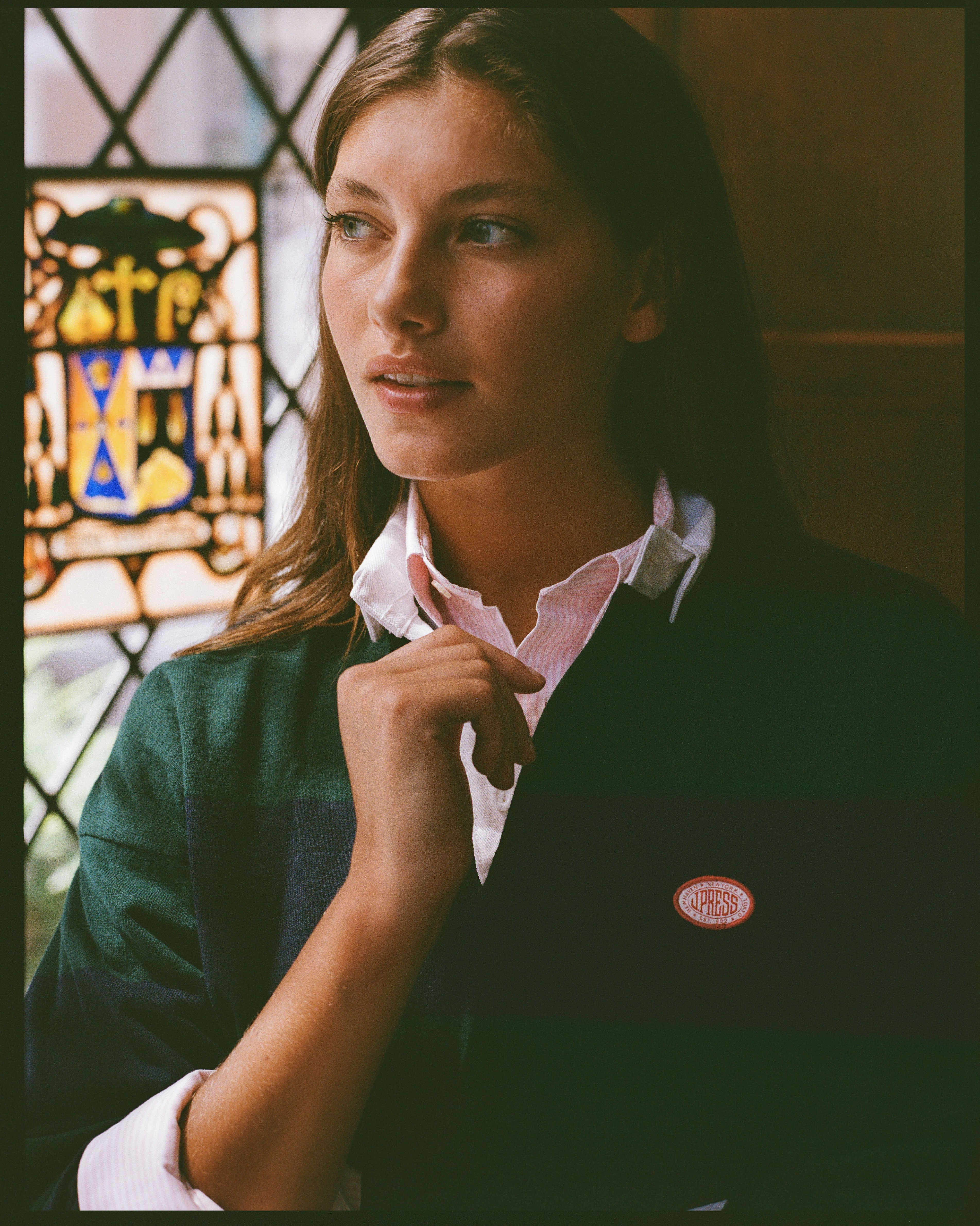 Made-in-USA Green Guard Stripe J. Press Seal Cotton Rugby