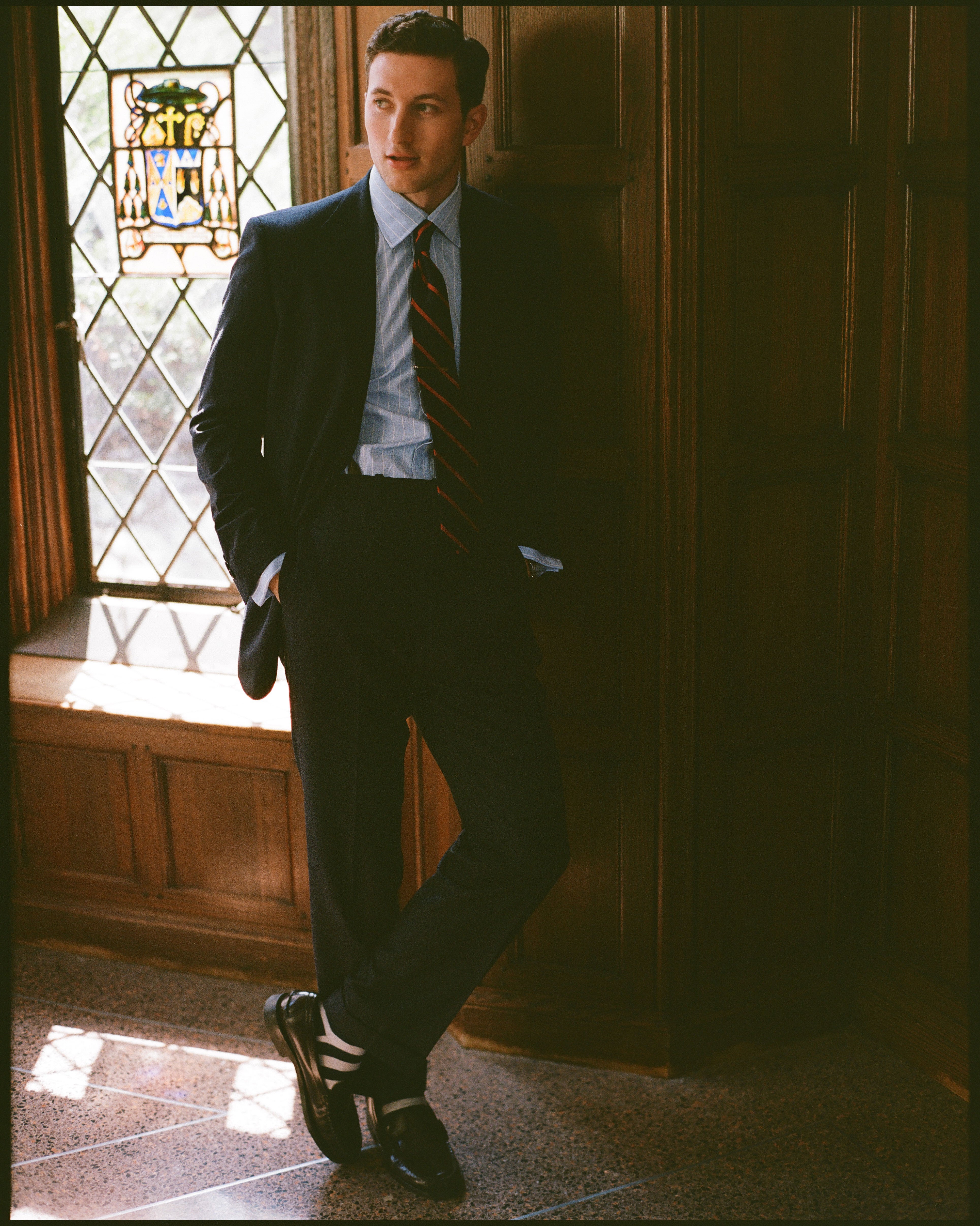 Made-in-USA Navy Worsted Wool Suit - Custom Make | Men's Suits