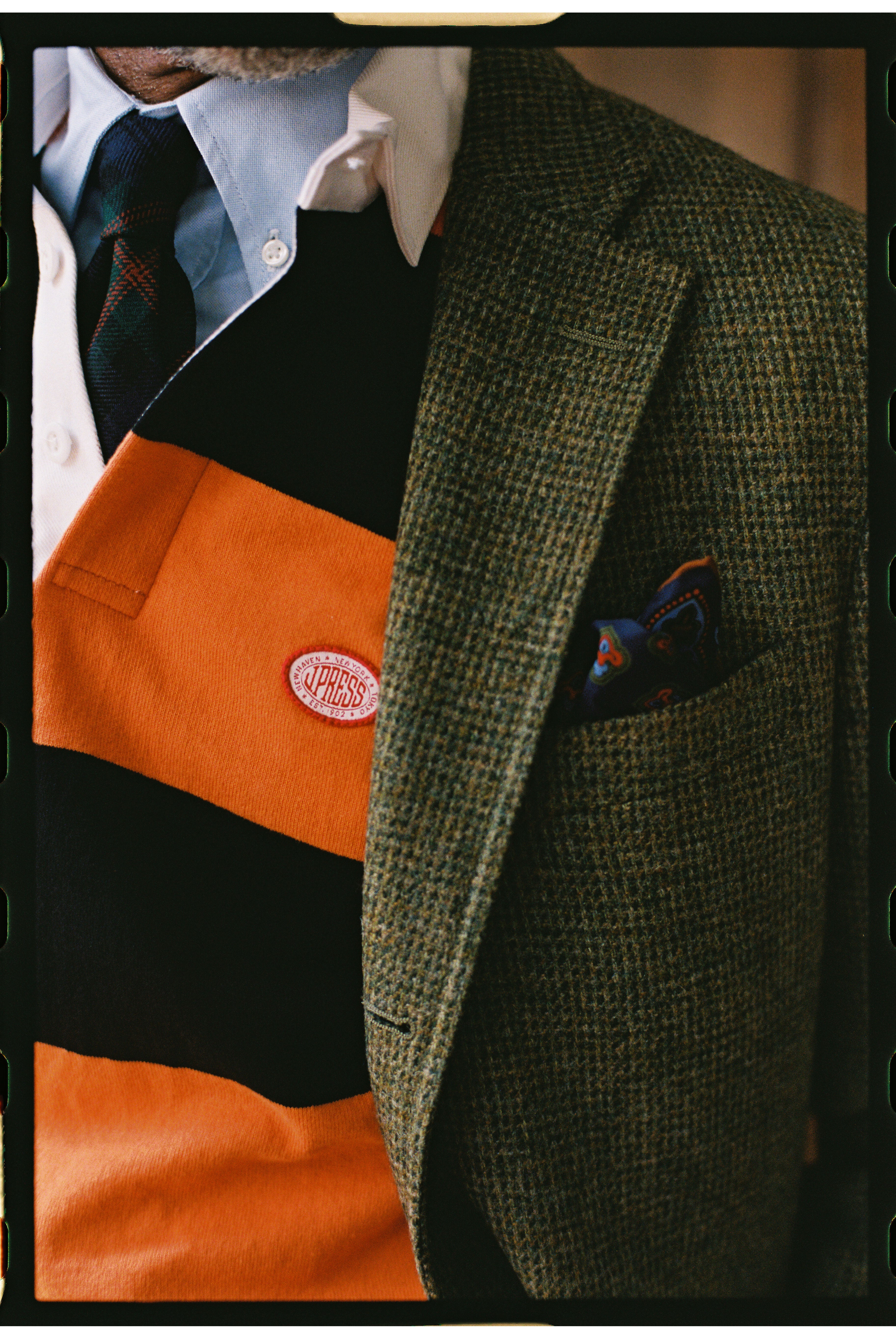 Olive Tic Weave Cheviot Tweed Sport Coat | J. PRESS