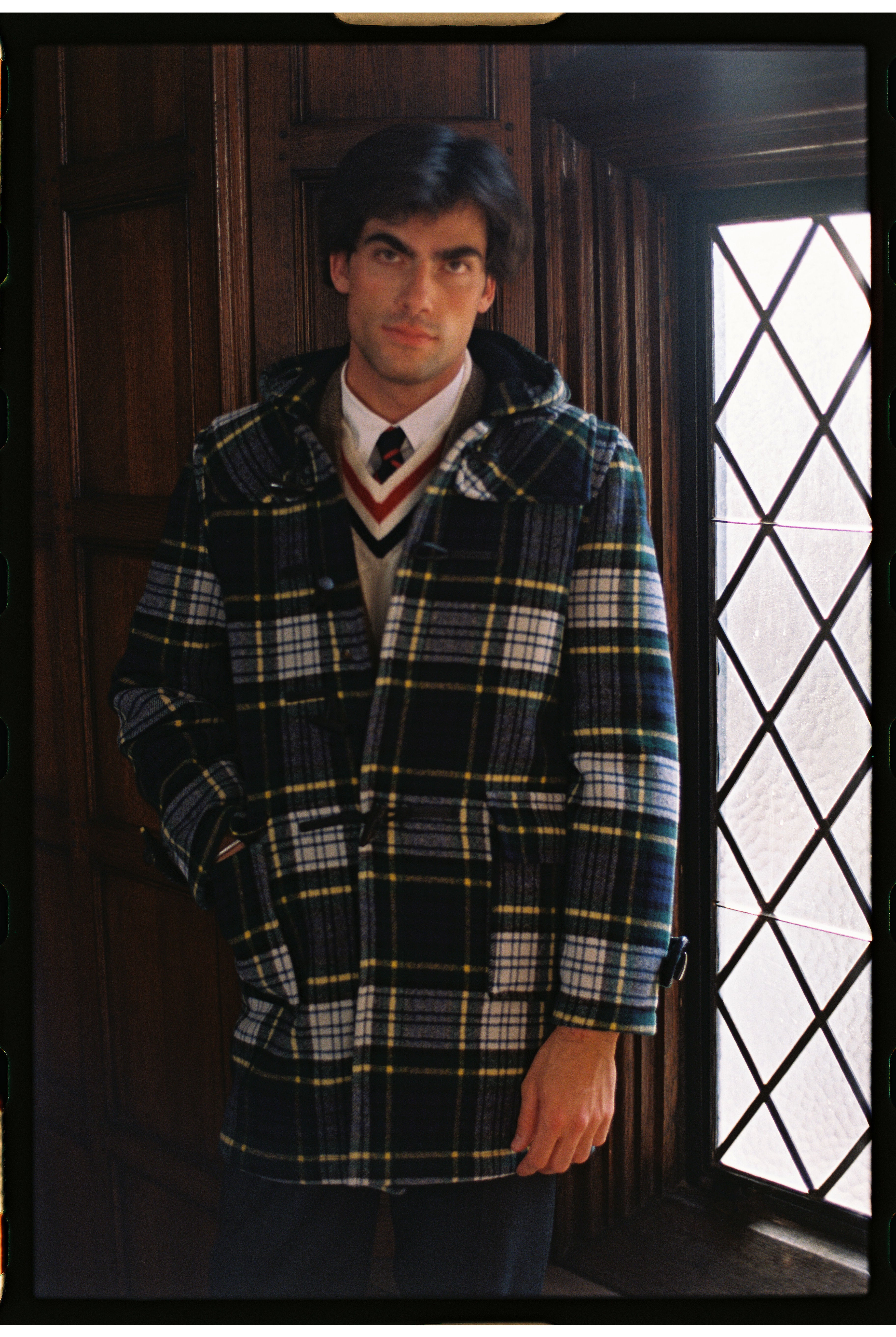 Morris Duffle Coat - Dress Gordon with Navy | J. Press