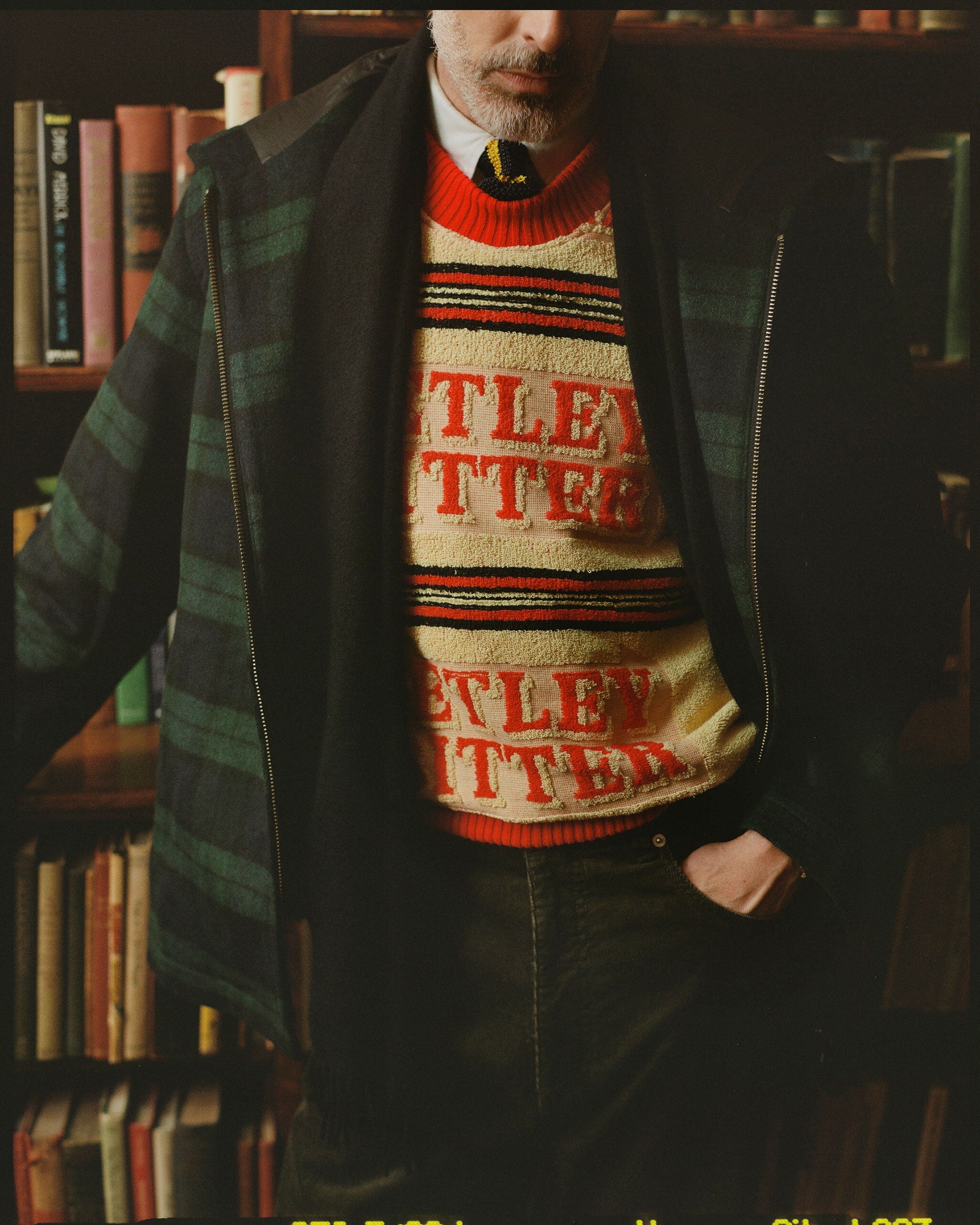Black Watch Tartan Melton Wool Zermatt Jacket