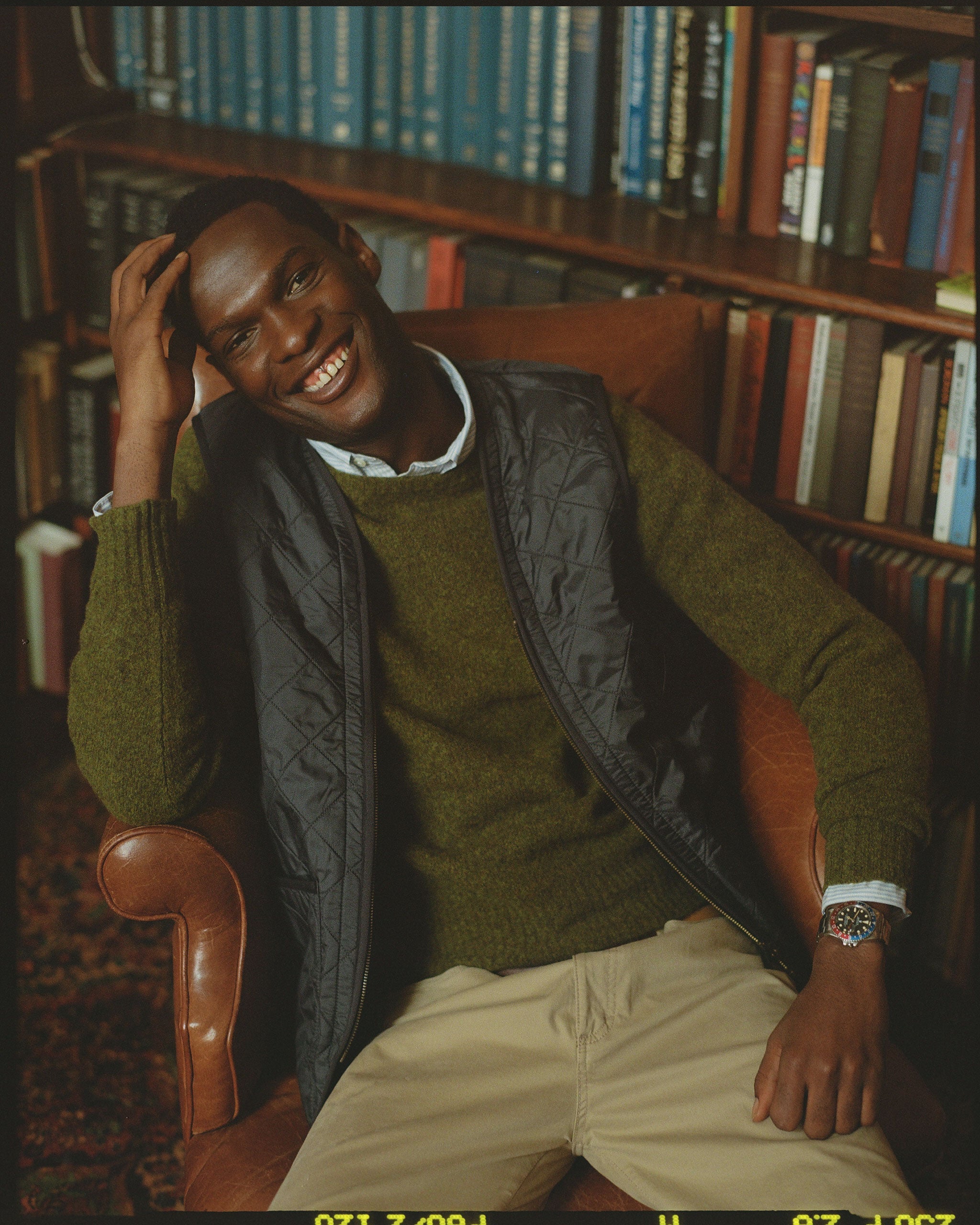 Olive Crewneck Sweater - Trim Fit