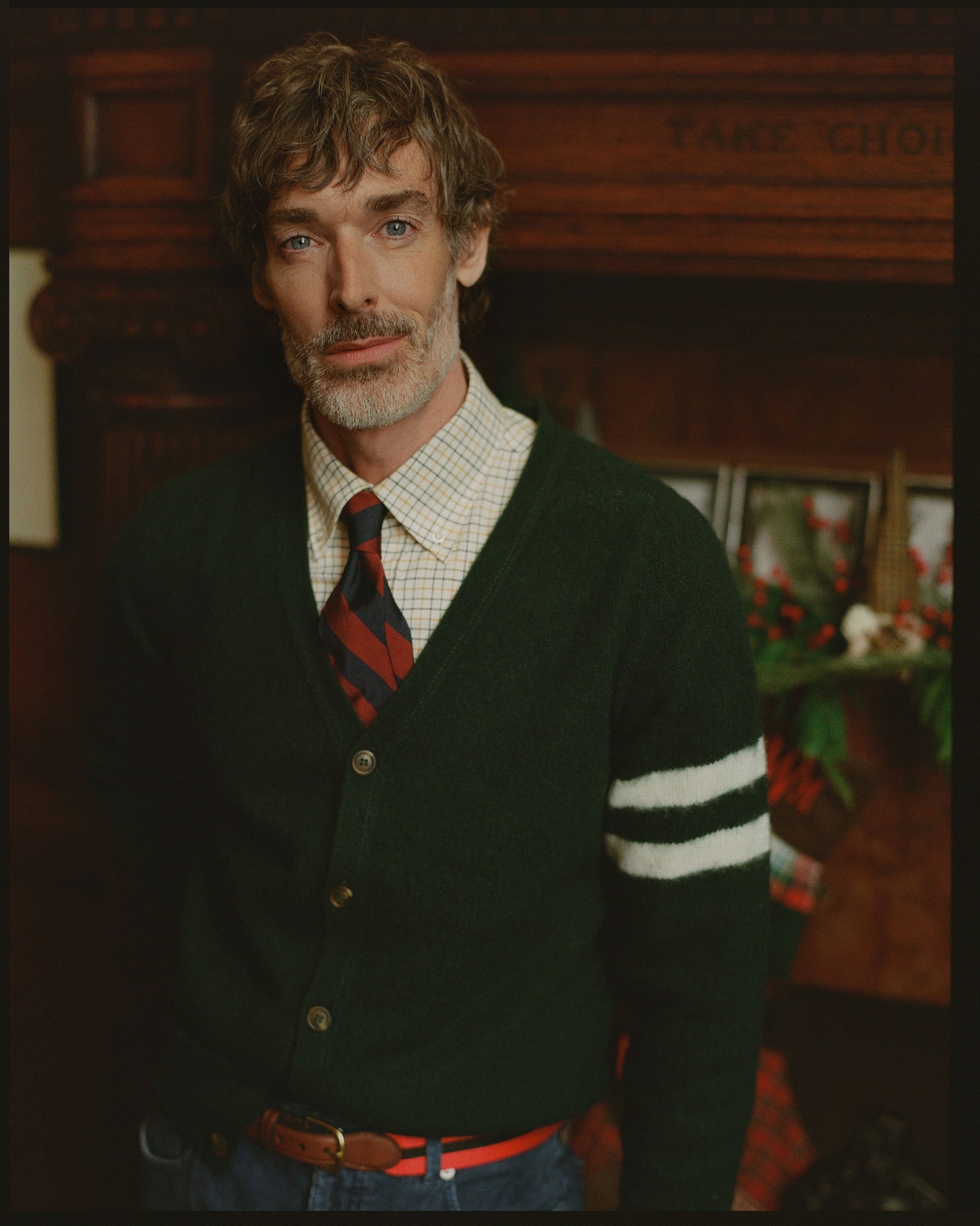 Shaggy Dog University Cardigan - Green | Men's Sweaters - J. Press