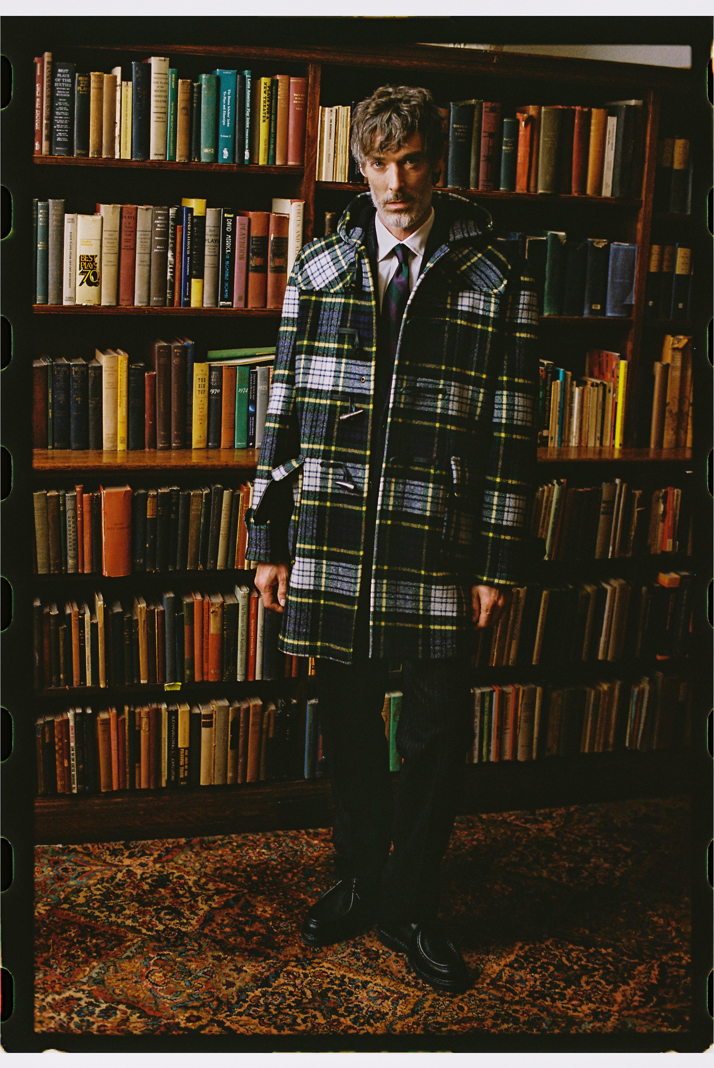Morris Duffle Coat - Dress Gordon with Navy | J. Press