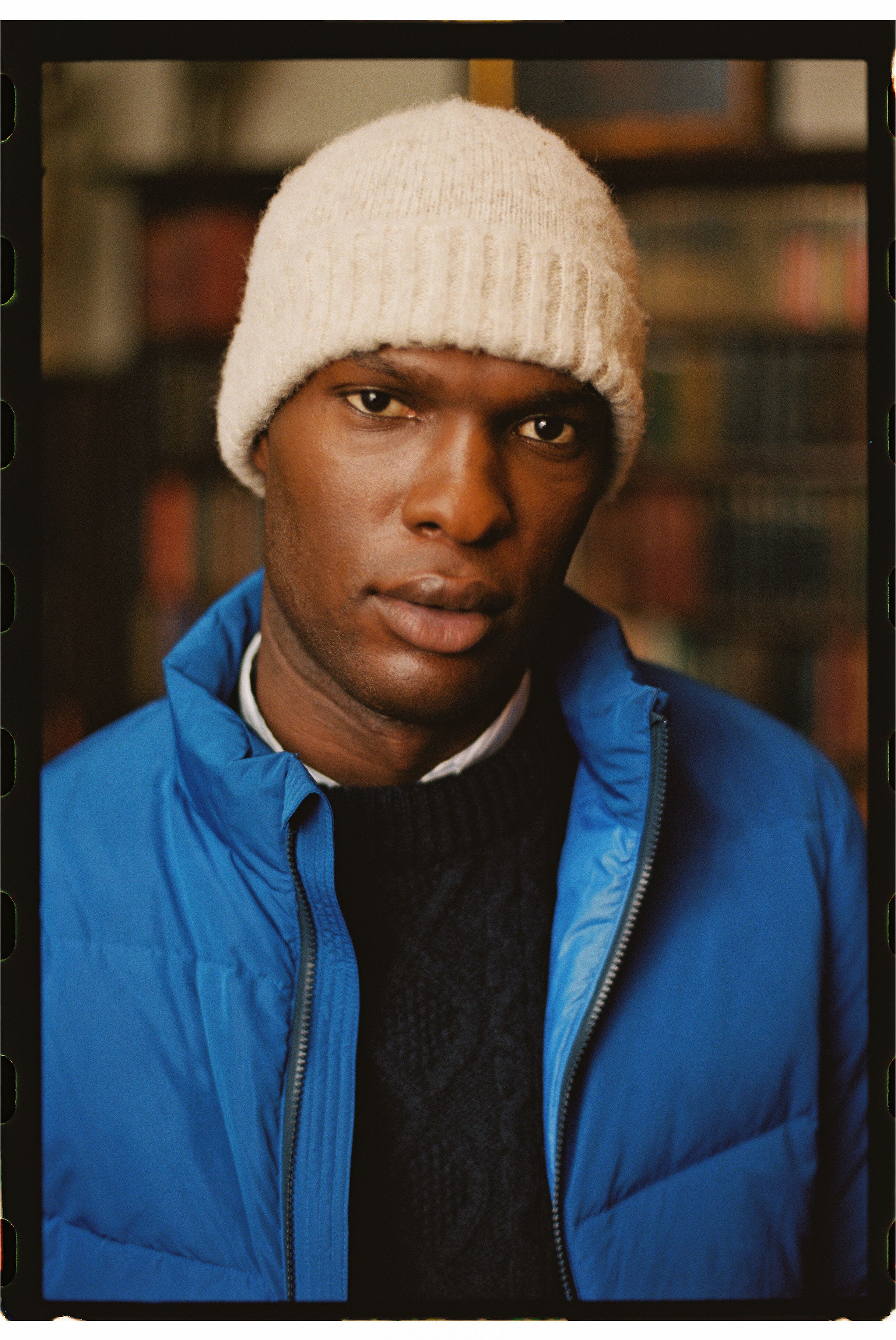 【RONE PARC】Spangle shaggy beanie Park Cable Beanie – Echo