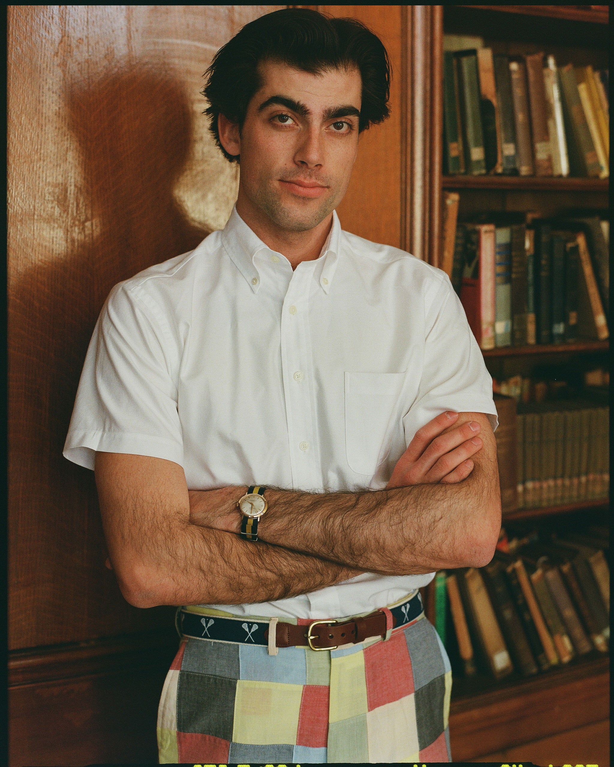 Made-in-USA White Oxford Cloth Short Sleeve Sport Shirt - Classic Fit