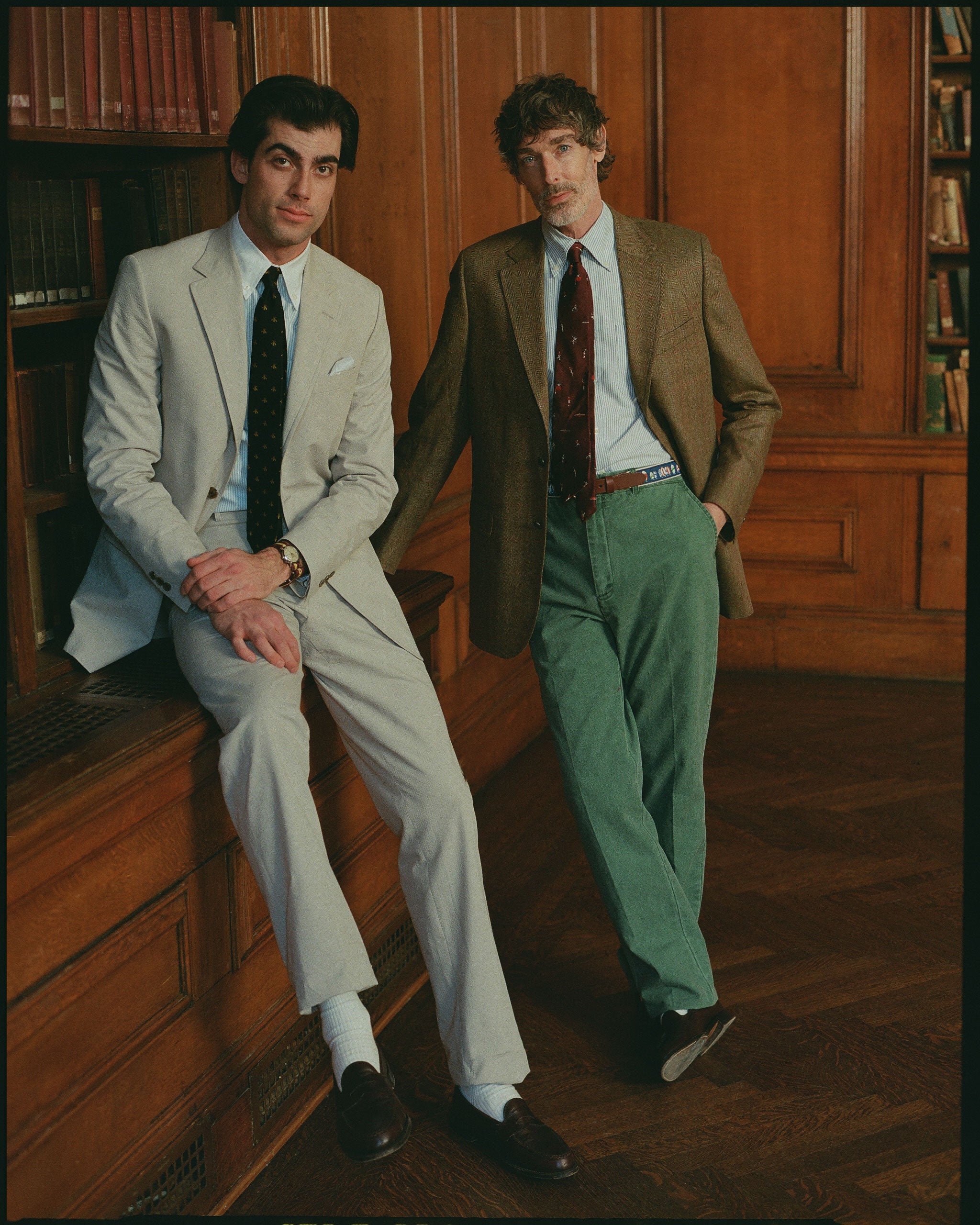 Green Washed Canvas Cape Cod Pant