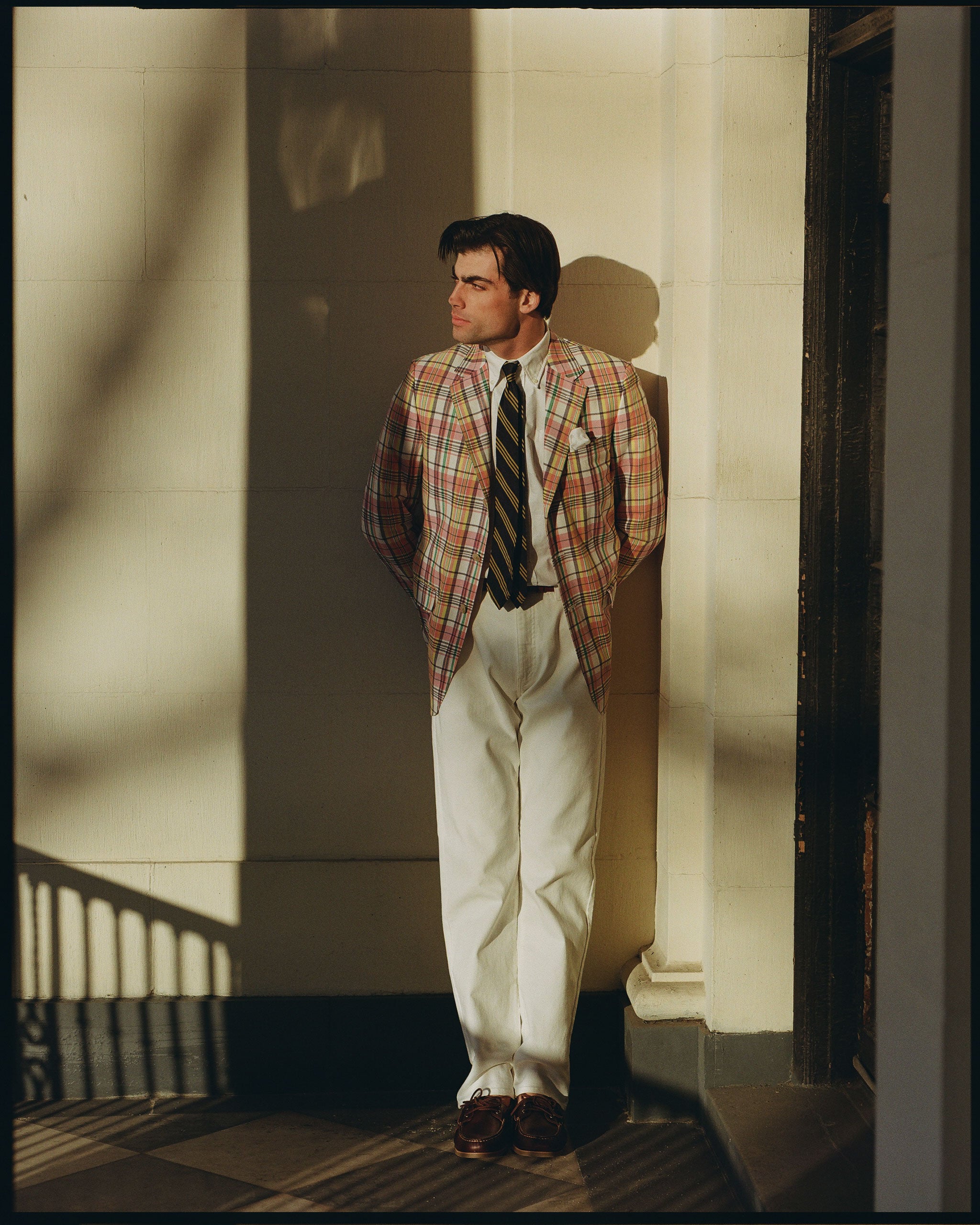 Made-in-Canada Peach & Yellow Pastel Authentic Madras Sport Coat