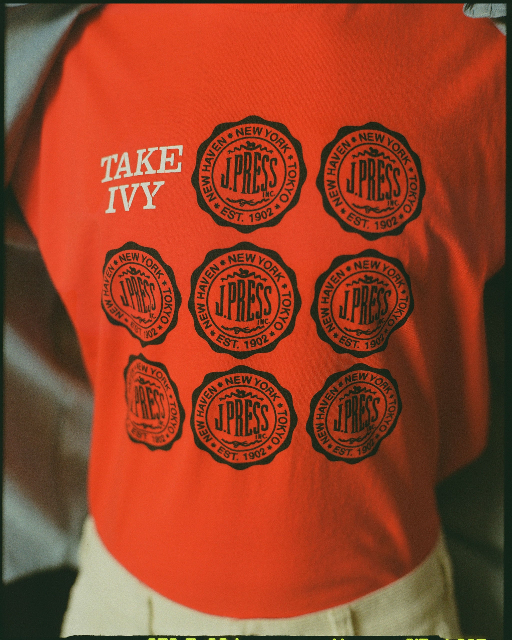 Made-in-USA Orange Take Ivy T-Shirt