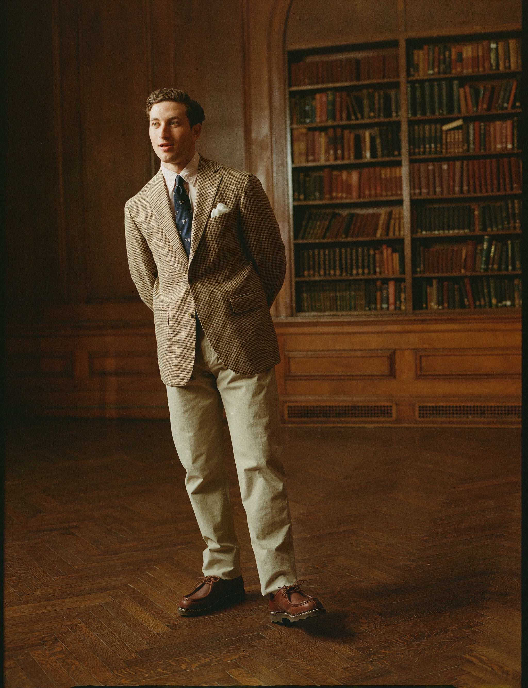 Made-in-USA Navy Take Ivy Club Tie