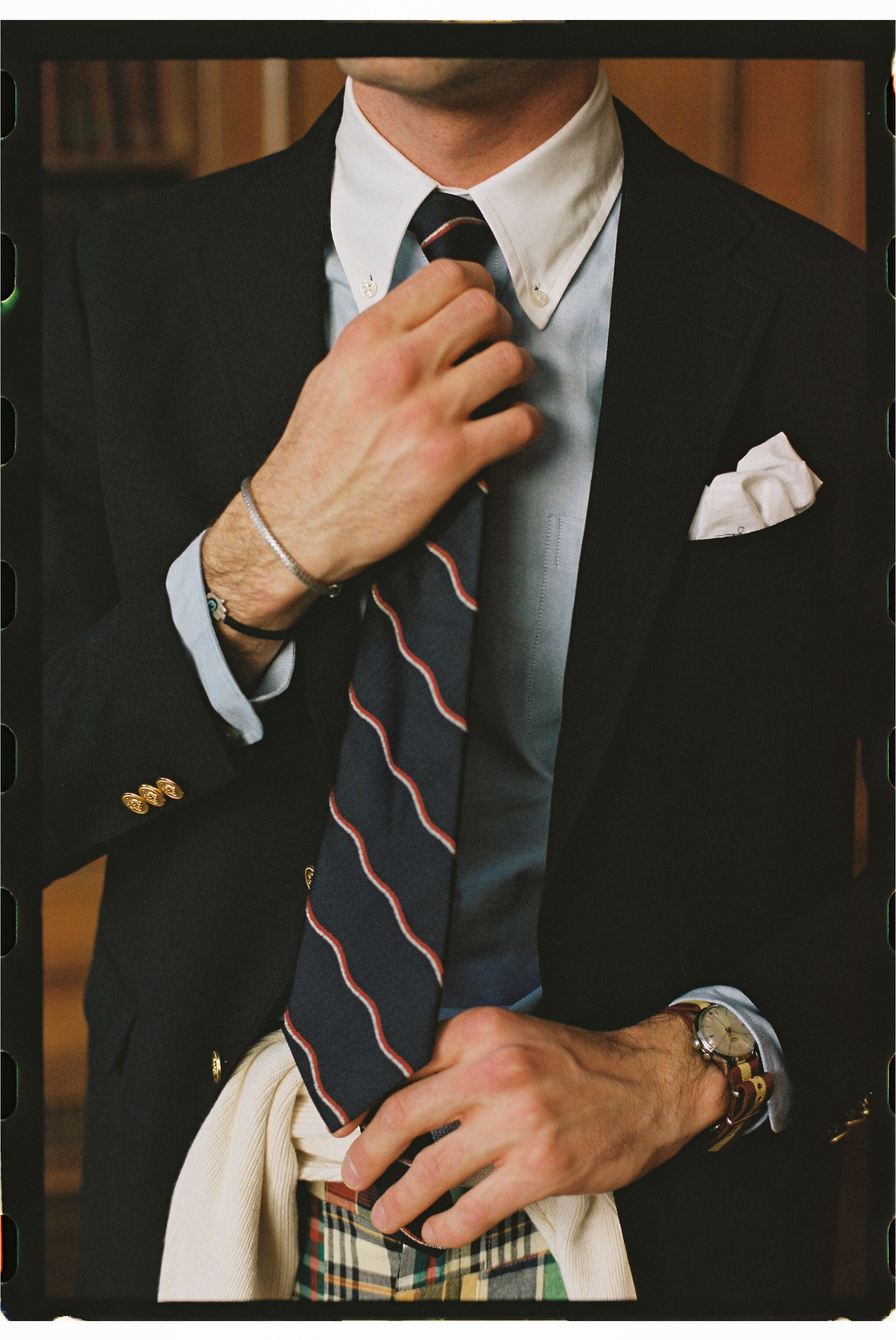 Made-in-USA Royal Navy Volunteer Reserve Non-Crease Silk Tie