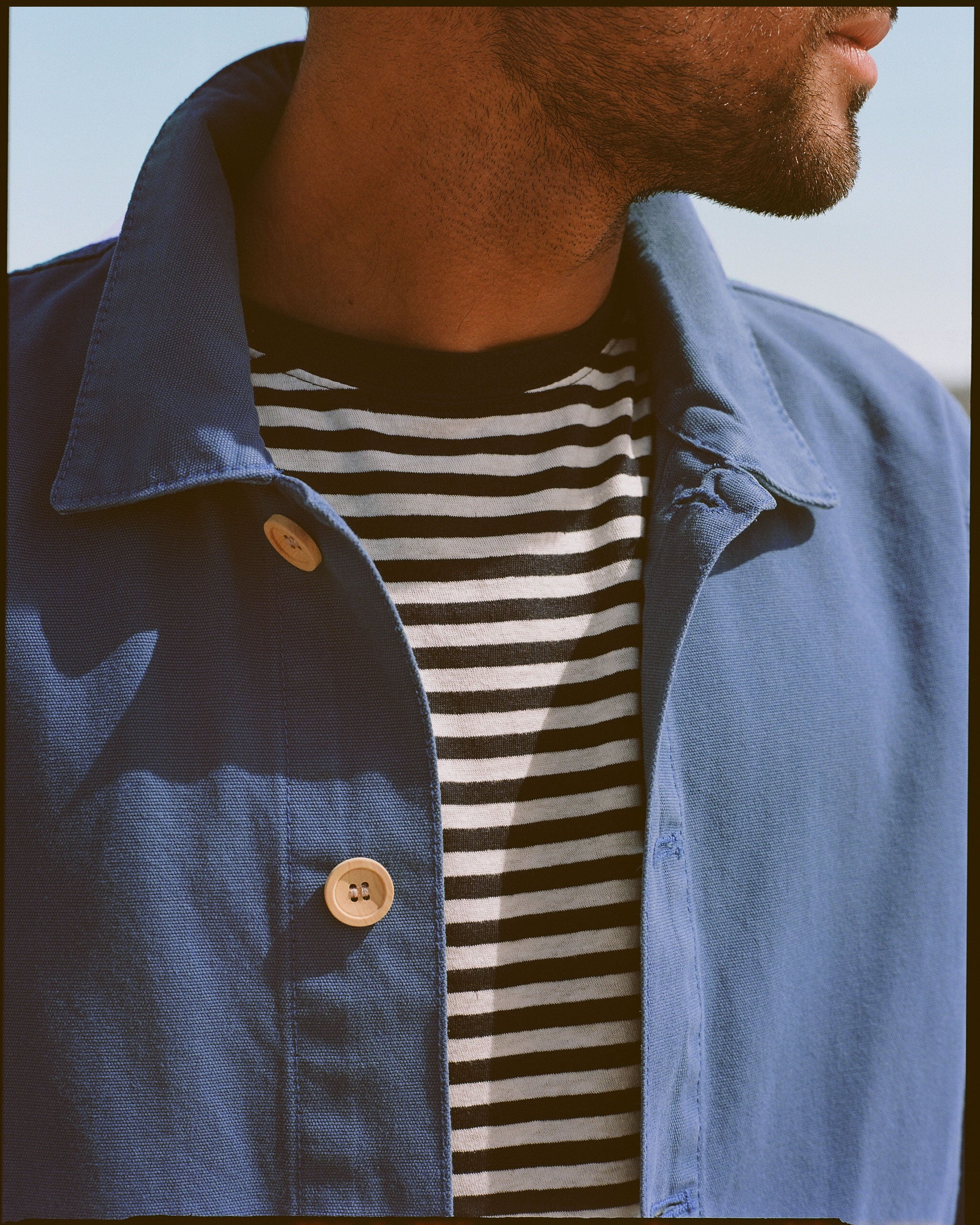 Armor-Lux French Blue Fisherman's Jacket