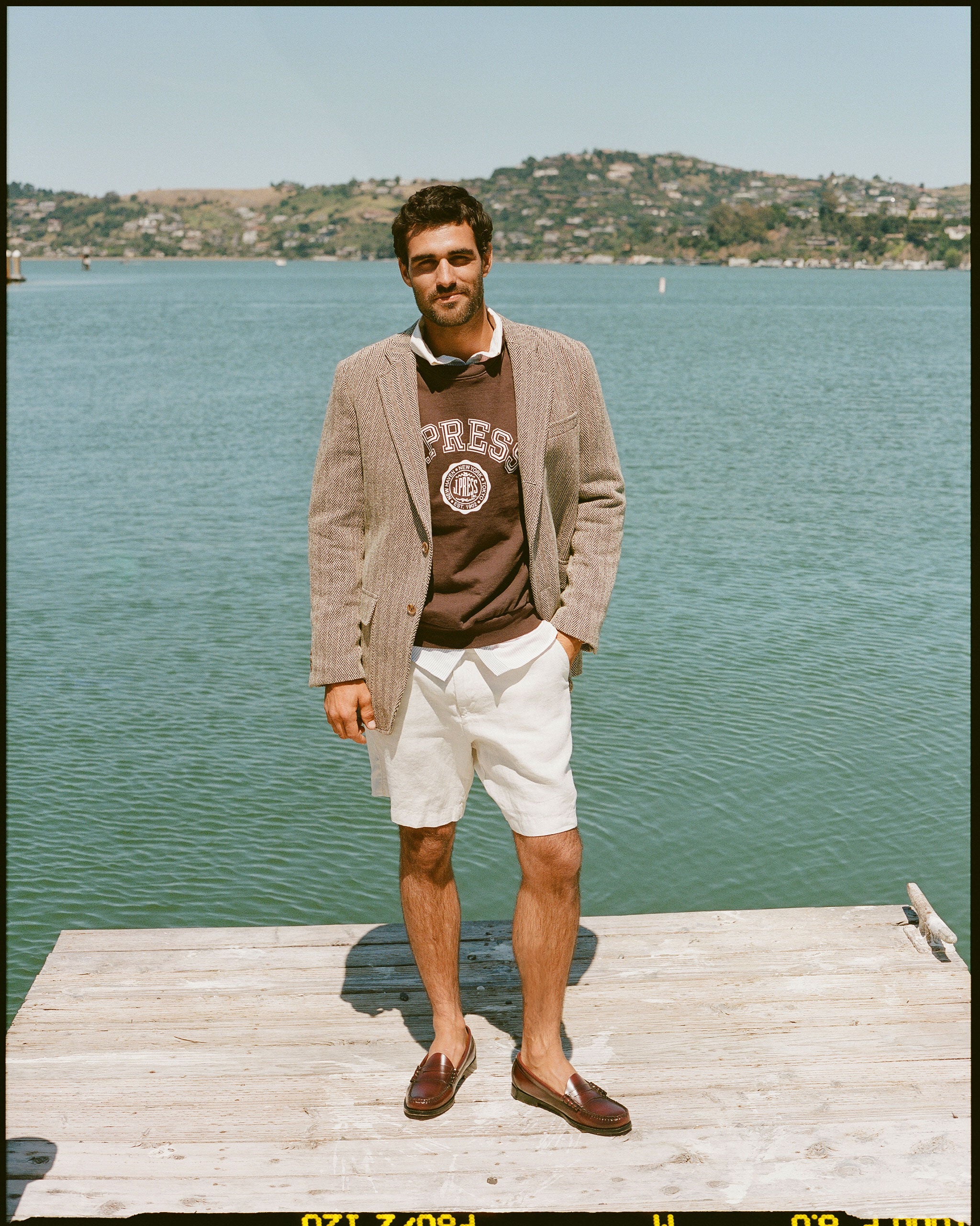 Ivory Linen Shorts