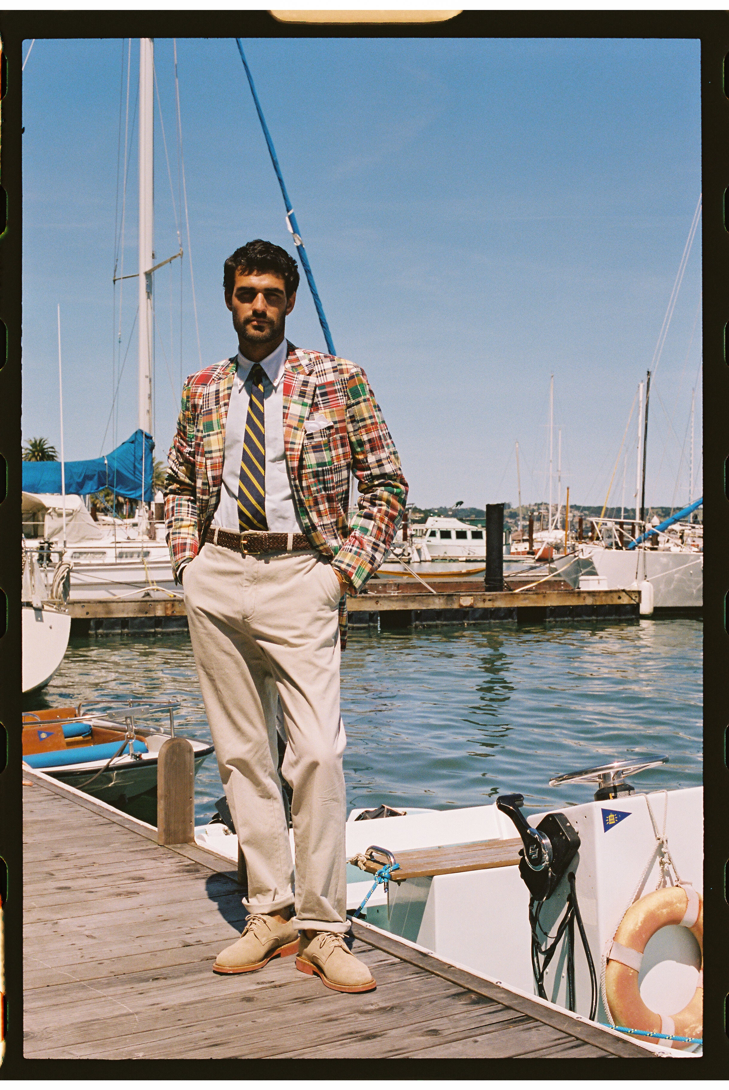 Made-in-Canada Patchwork Authentic Madras Sport Coat