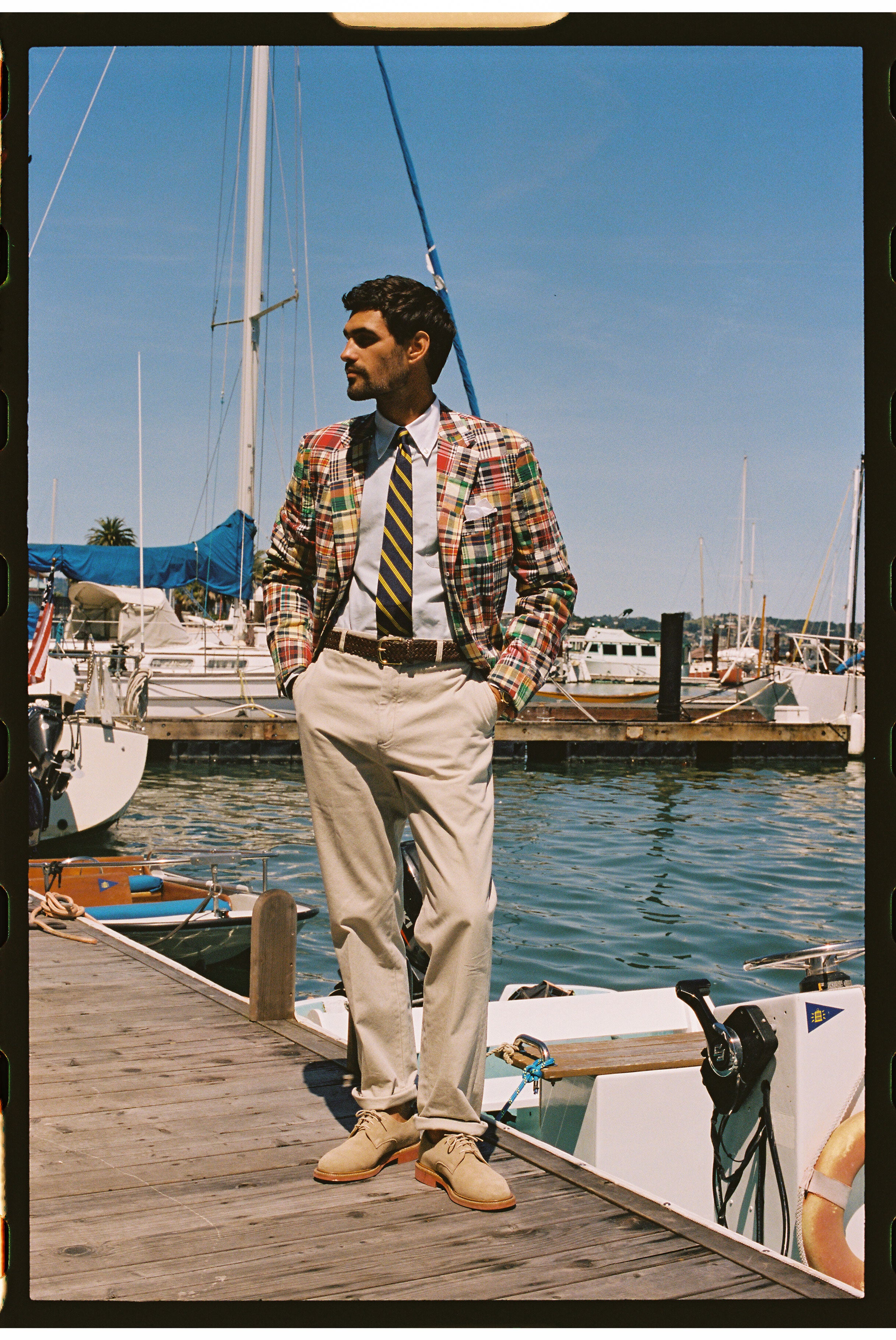 Made-in-Canada Patchwork Authentic Madras Sport Coat