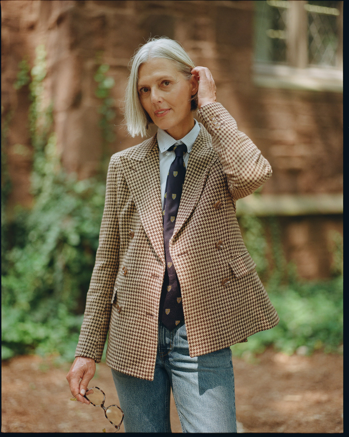 Women's Gun Club Check Double Breasted Sport Coat