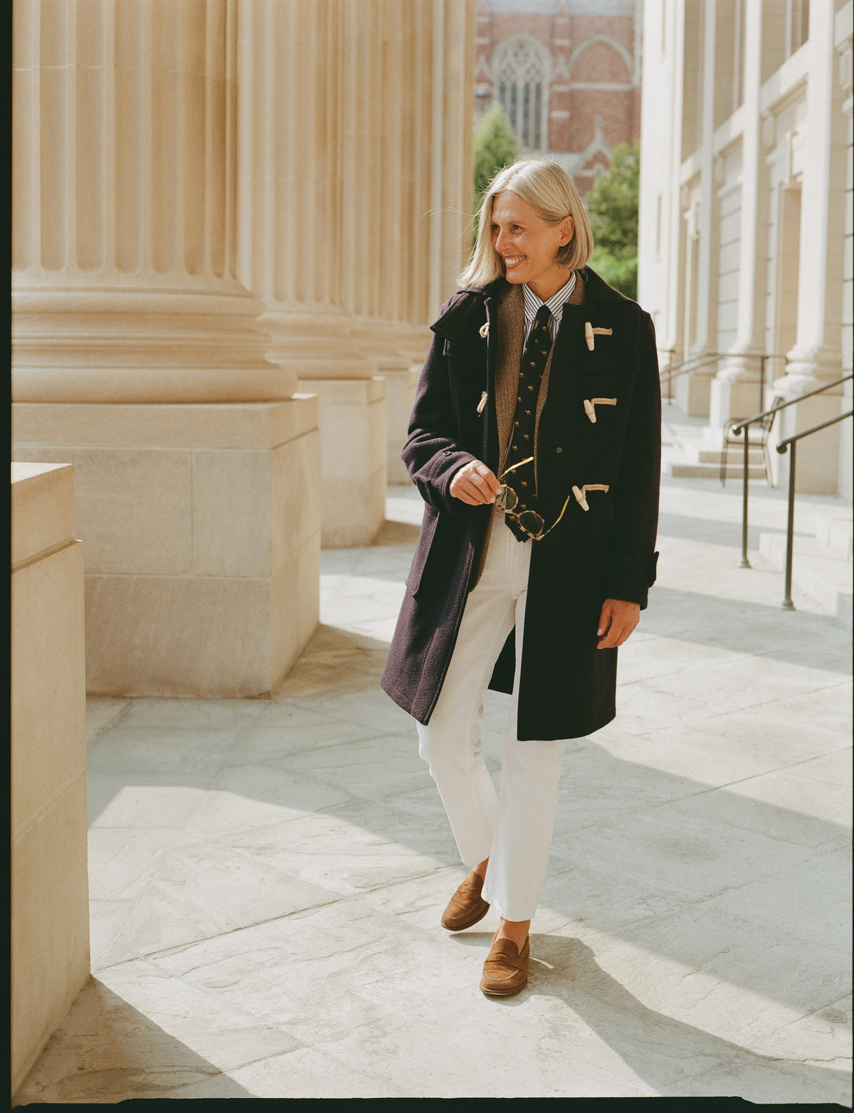 Made-in-England Women's Navy Original Monty Duffle Coat