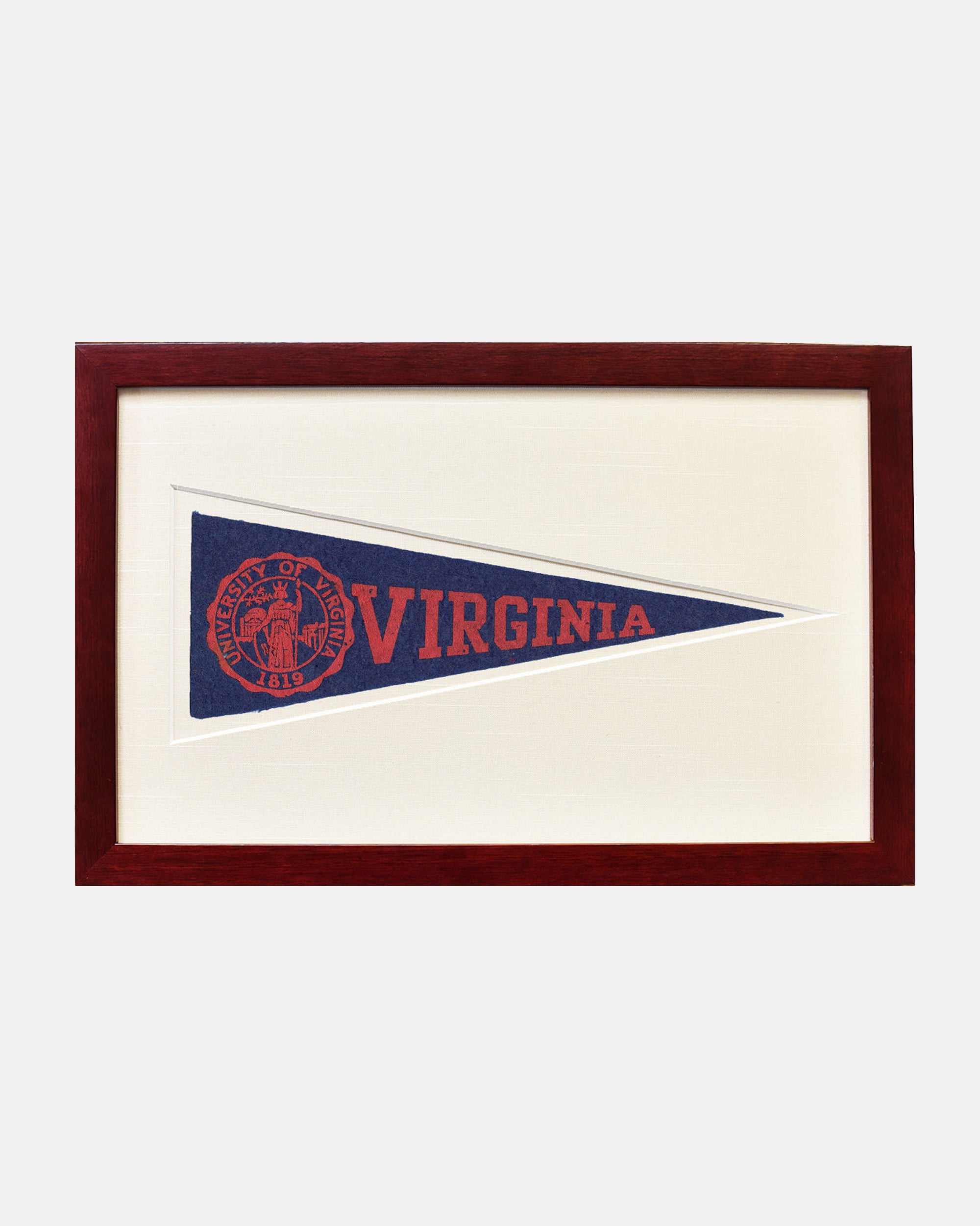 University of Virginia Framed Vintage Pennant