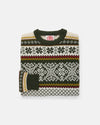 Made-in-Norway Green Norwegian Crewneck Ski Sweater