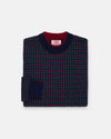 Made-in-Norway Navy & Red Classic Fisherman Sweater